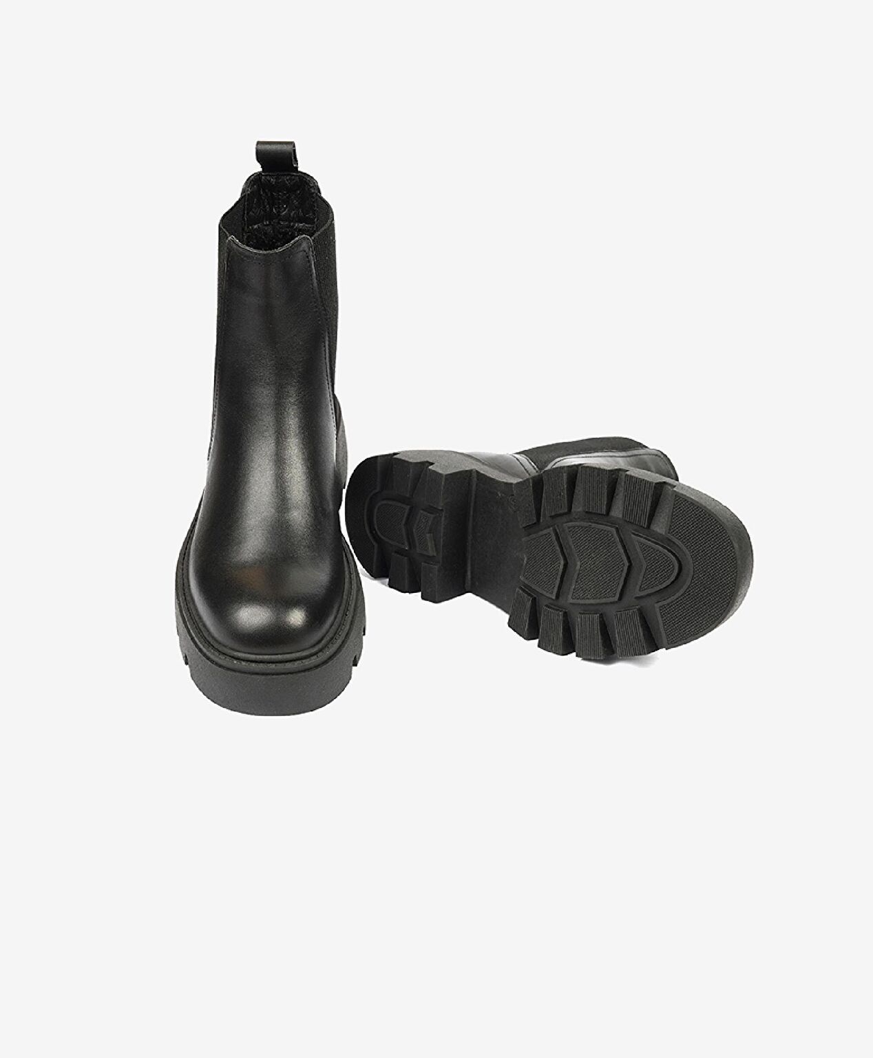 Kadın Siyah Hakiki Deri Chealse Bot - 6