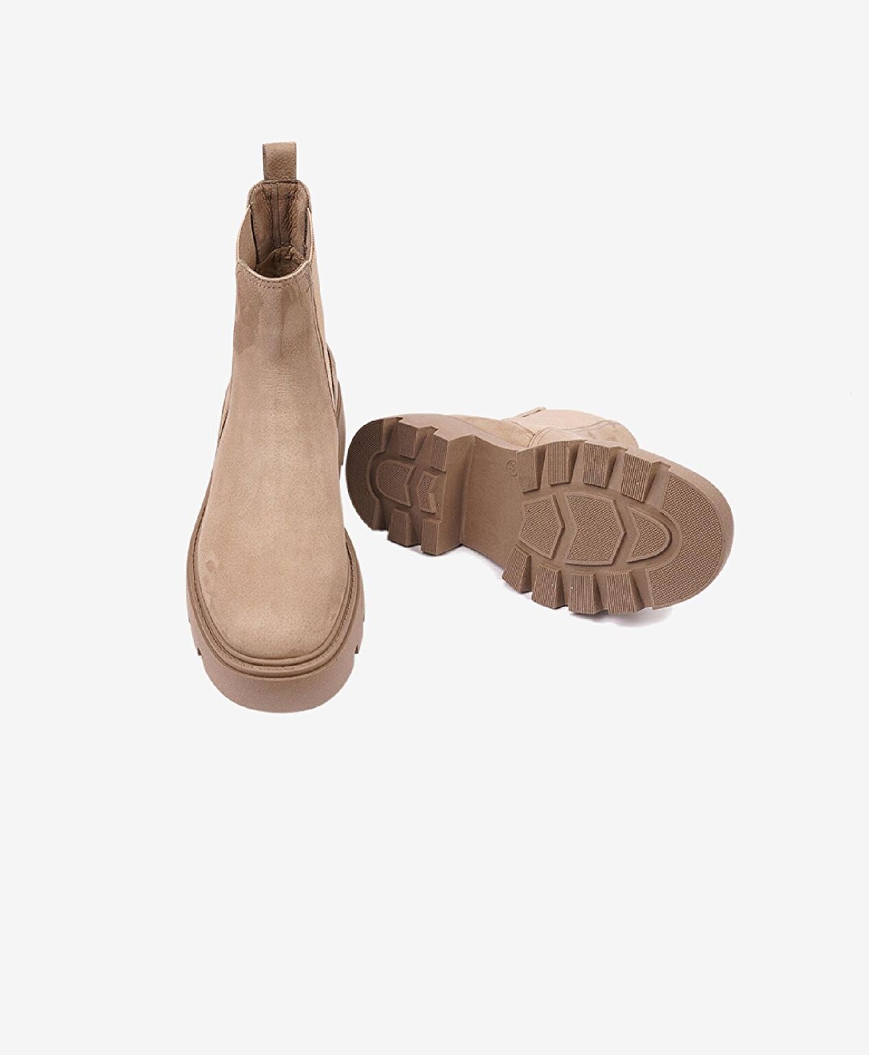 Kadın Vizon Nubuk Hakiki Deri Chealse Bot - 6