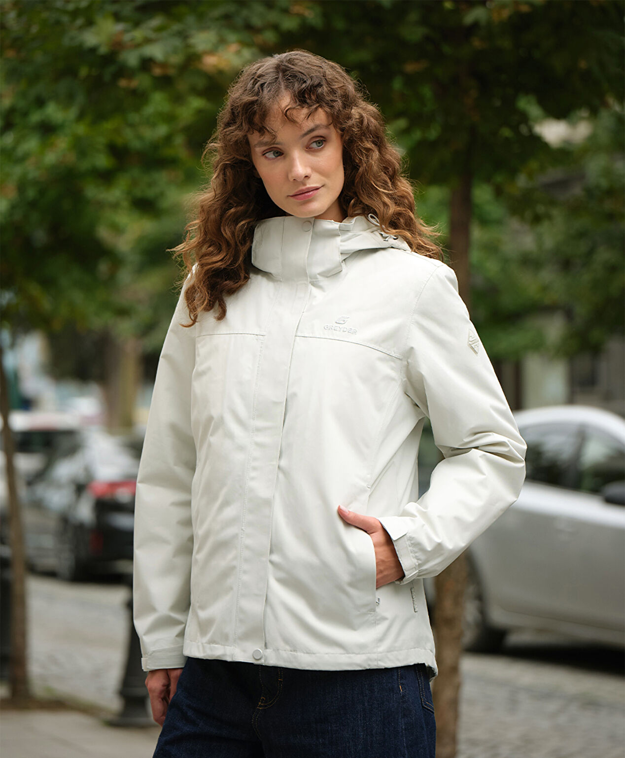 Kadın Beyaz Mont - 13