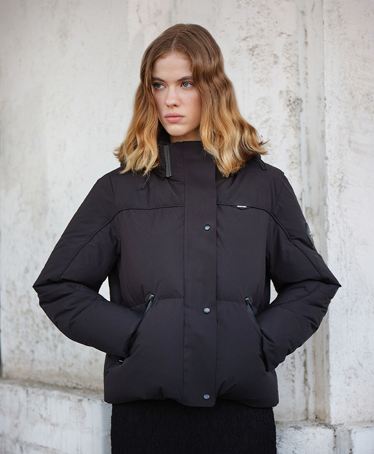 Kadın Siyah Mont - 8