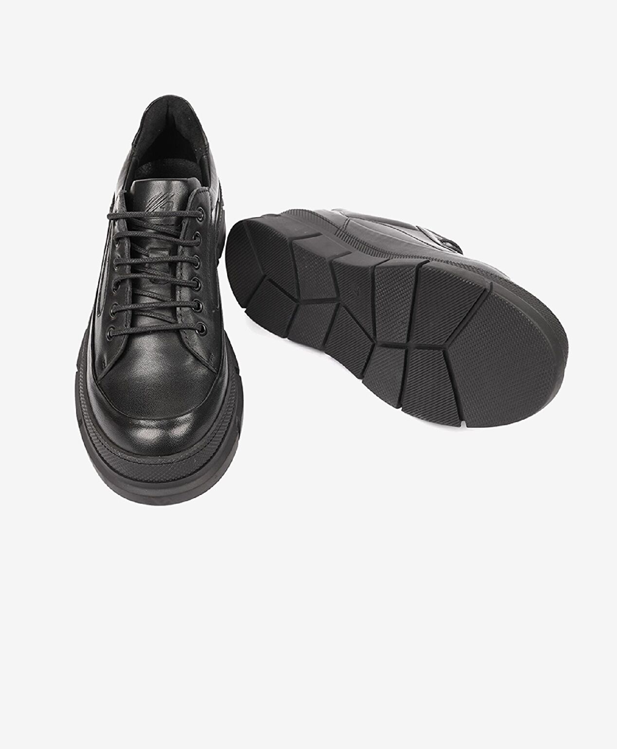 Kadın Siyah Hakiki Deri Ayakkabı - 8