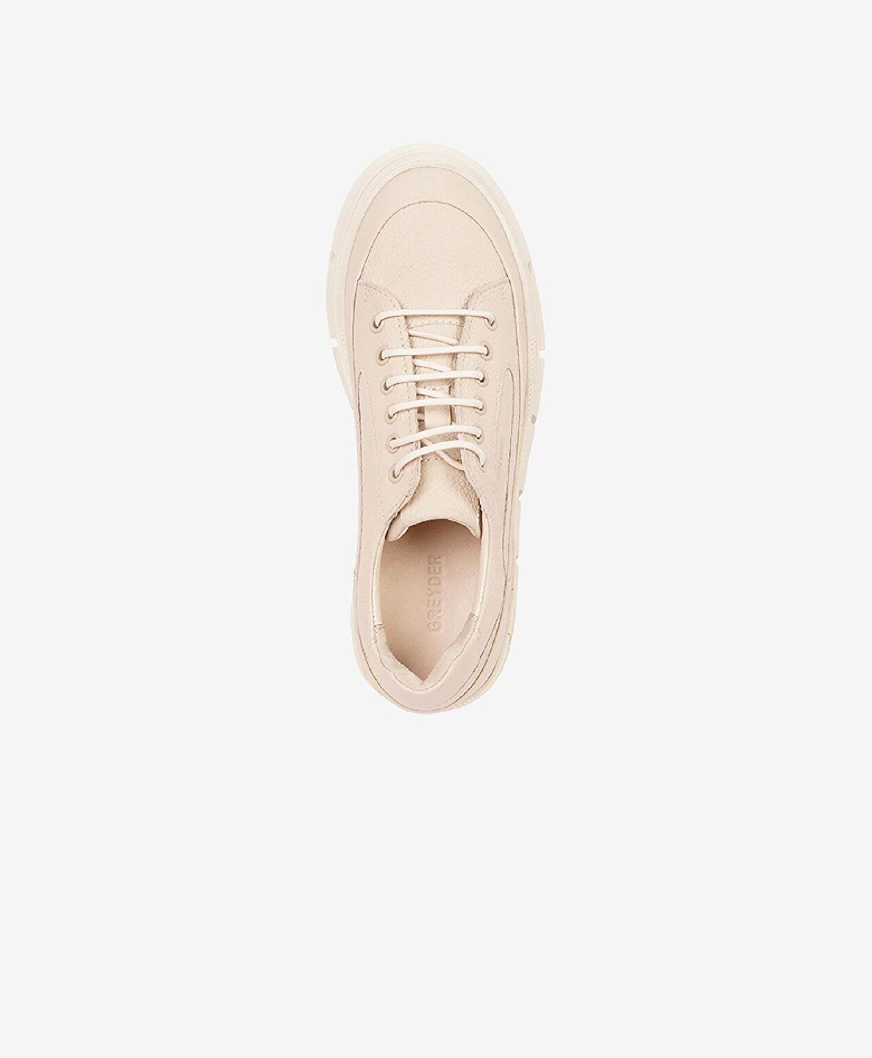 Kadın Ekru Hakiki Deri Ayakkabı - 4