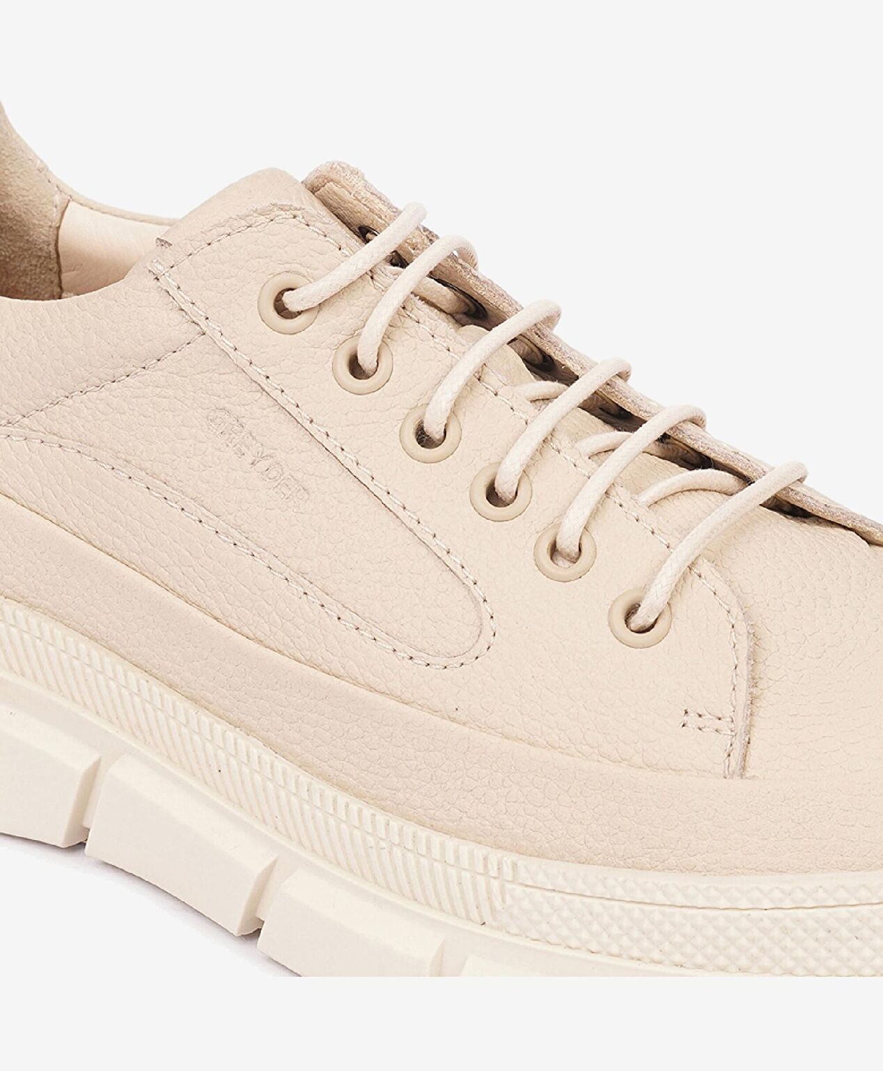 Kadın Ekru Hakiki Deri Ayakkabı - 5