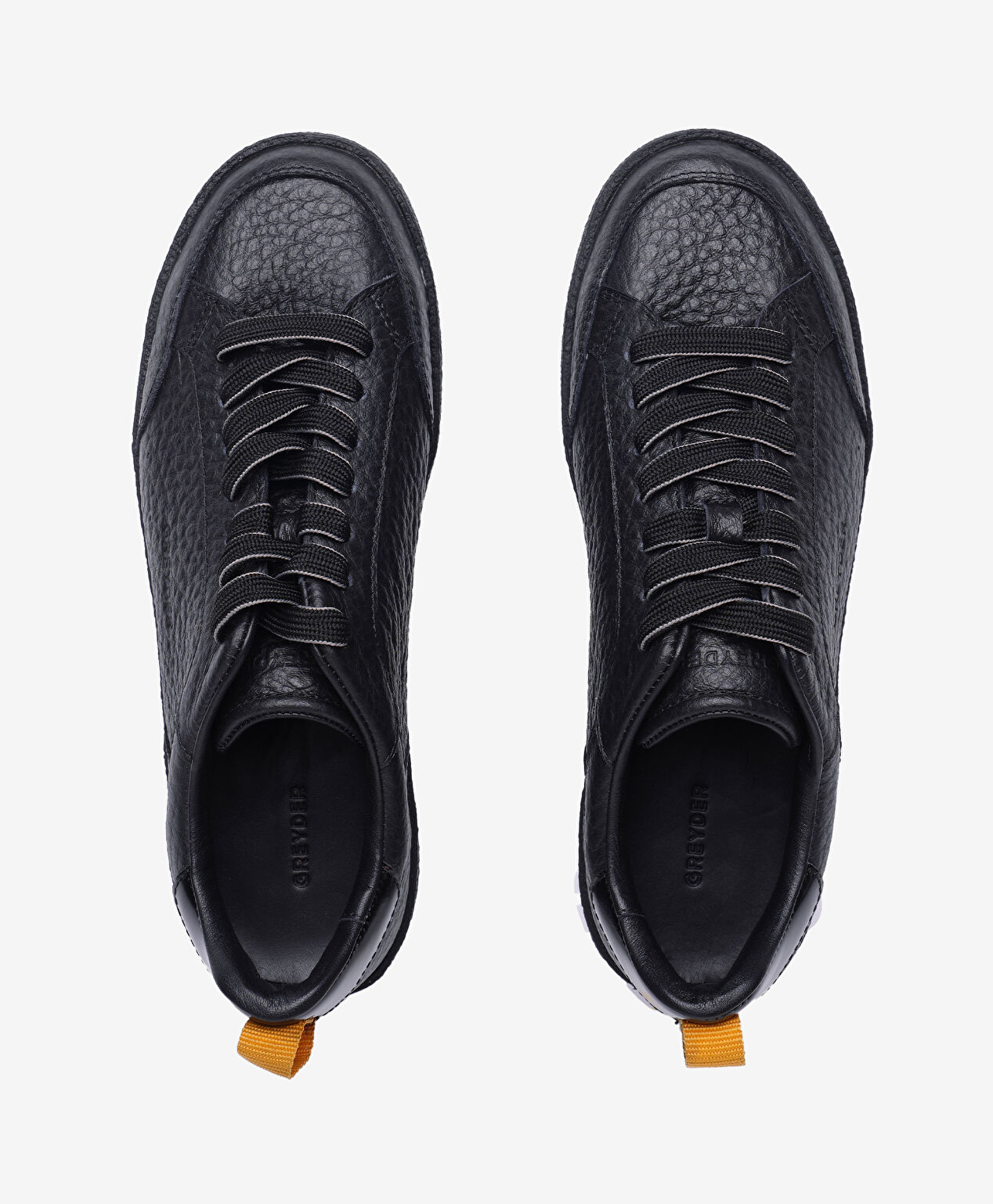 Kadın Siyah Hakiki Deri Sneaker Ayakkabı - 5