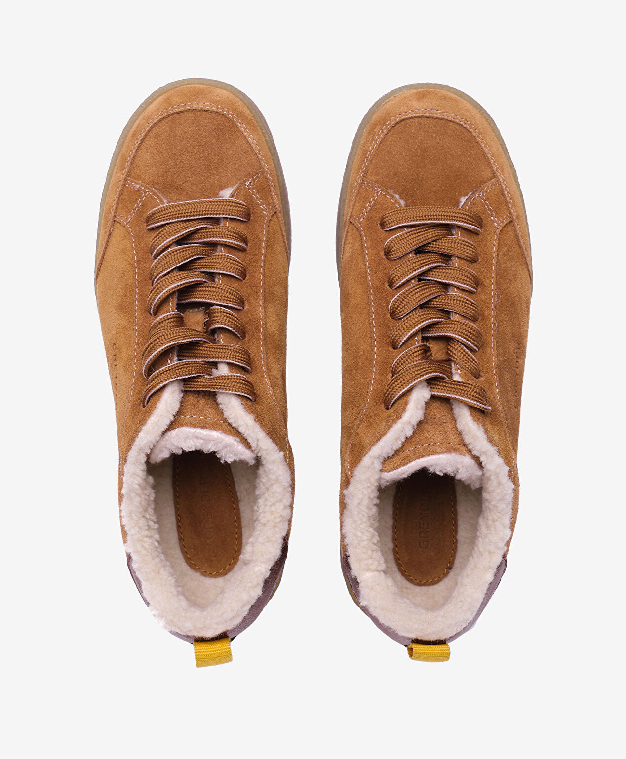 Kadın Taba Hakiki Deri Sneaker Ayakkabı - 5