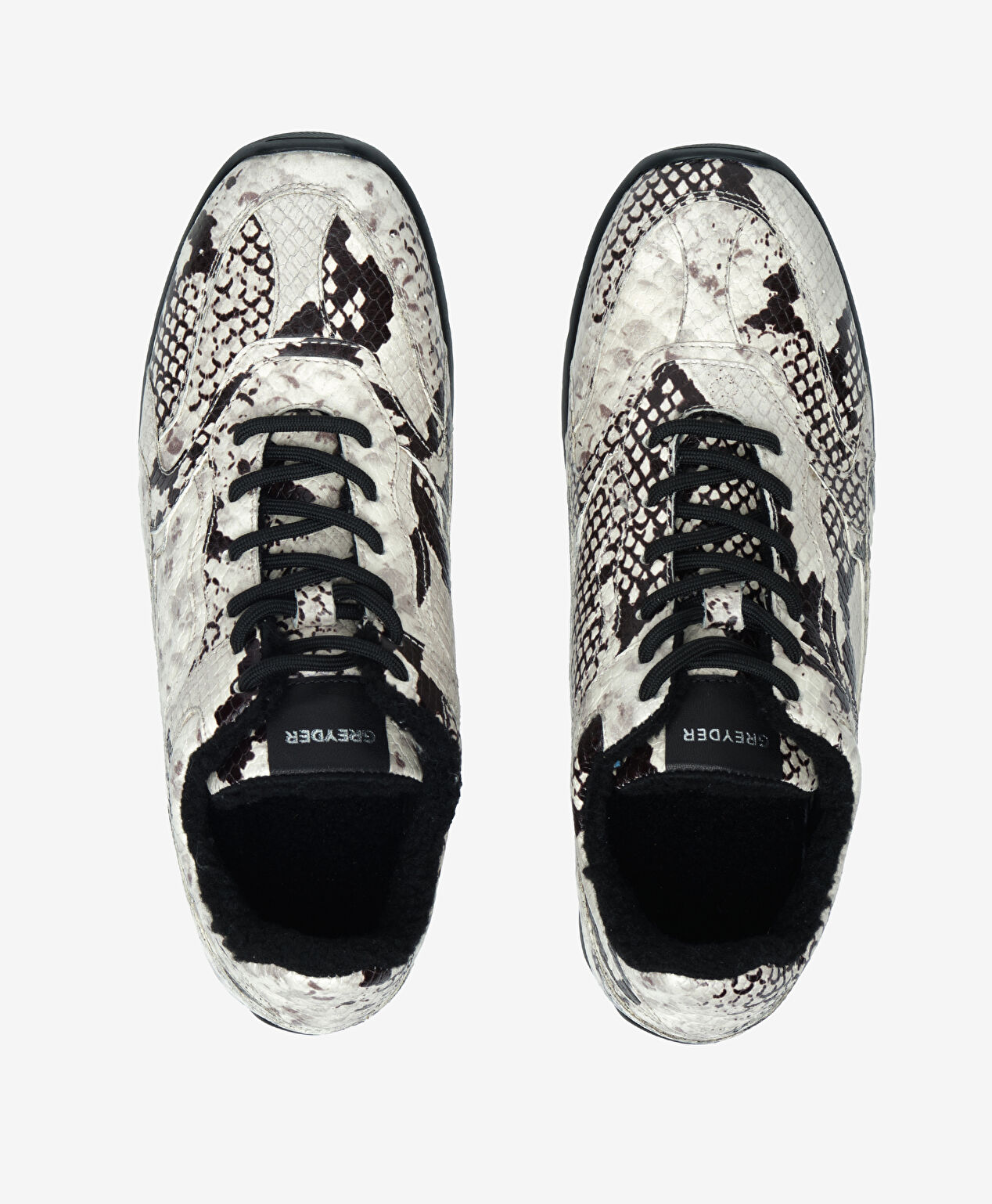 Kadın Bej Siyah Hakiki Deri Spor Ayakkabı - 5