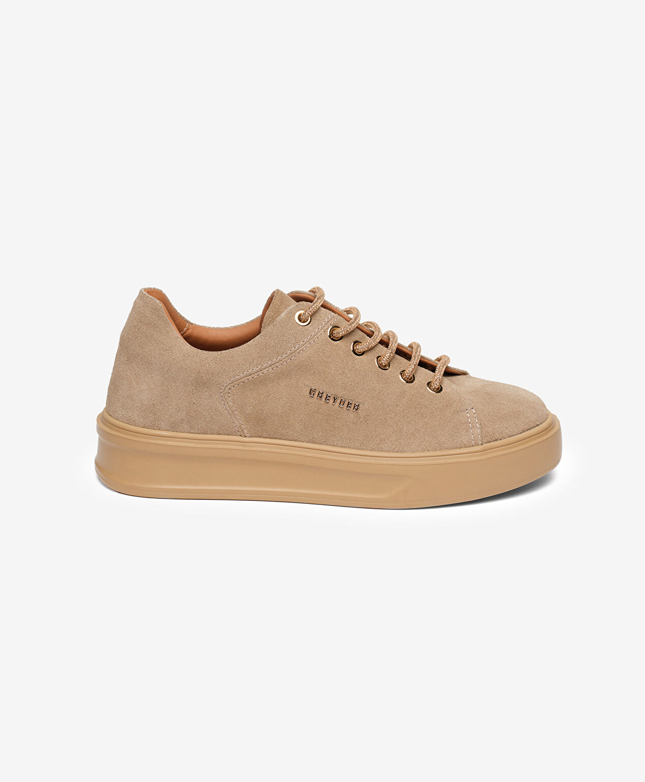 Kadın Vizon Hakiki Deri Sneaker Ayakkabı - 1