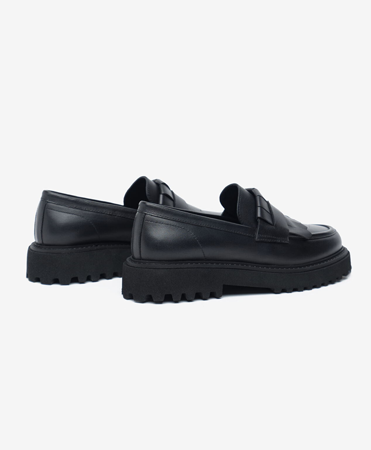 Kadın Siyah Hakiki Deri Loafer Ayakkabı - 4