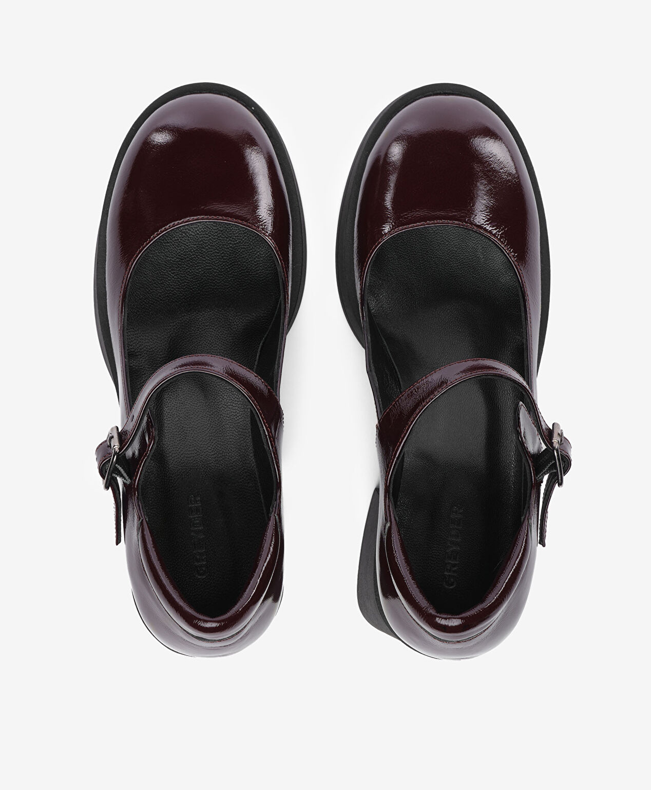 Kadın Bordo Rugan Hakiki Deri Klasik Ayakkabı - 5