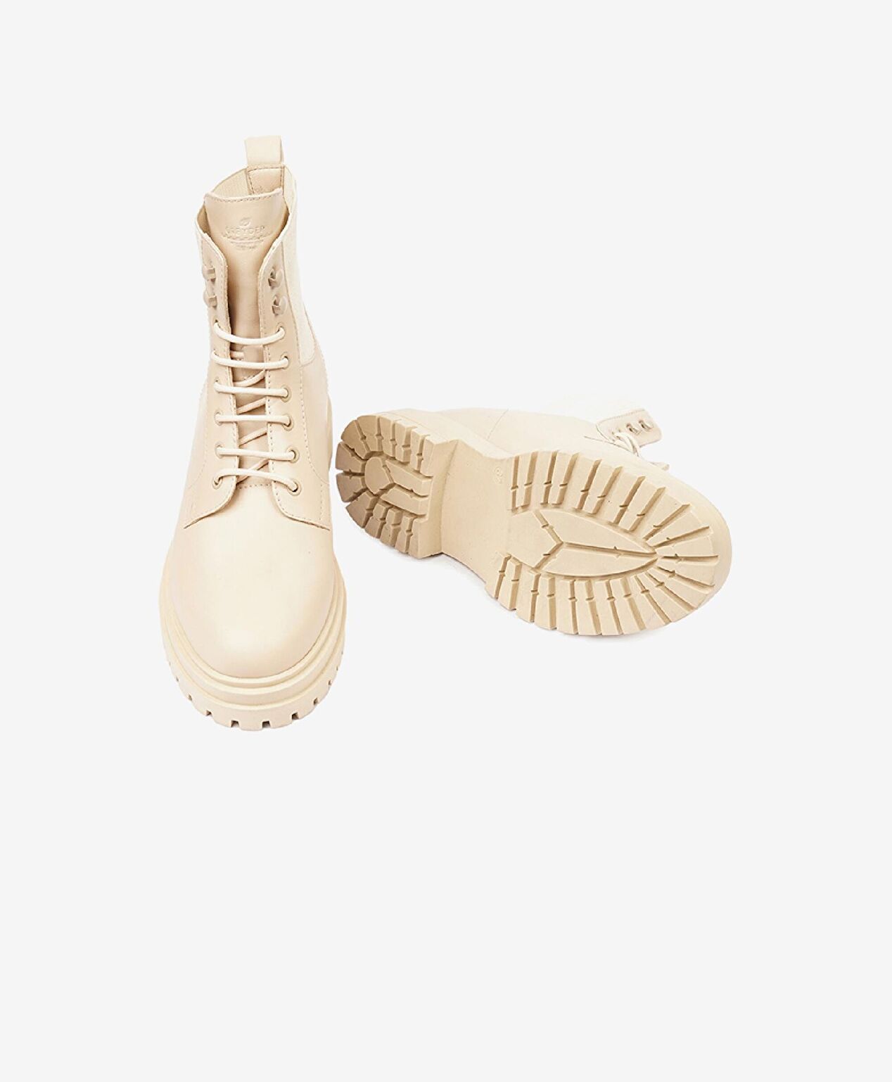 Kadın Ekru Hakiki Deri Bot - 6