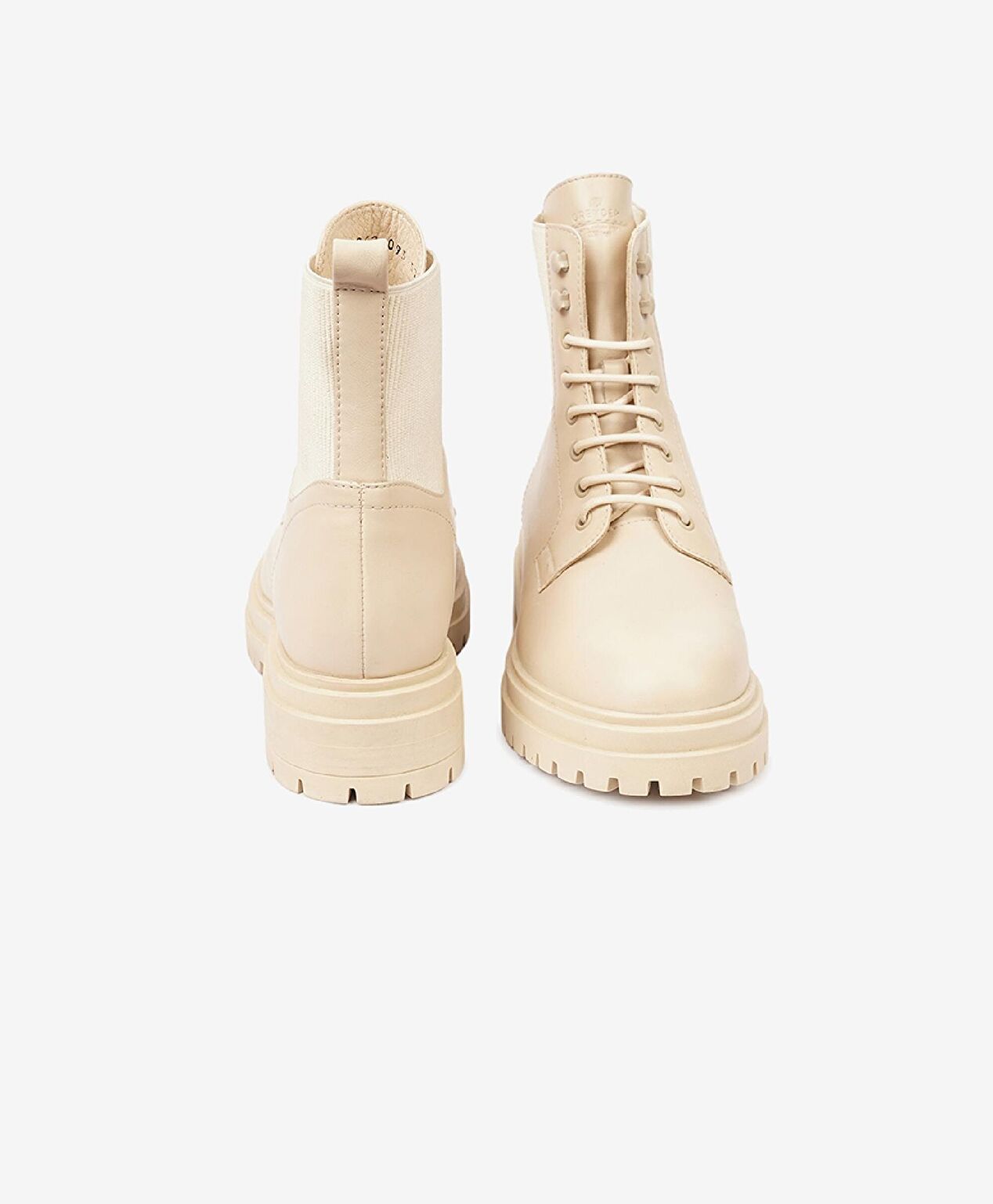 Kadın Ekru Hakiki Deri Bot - 7