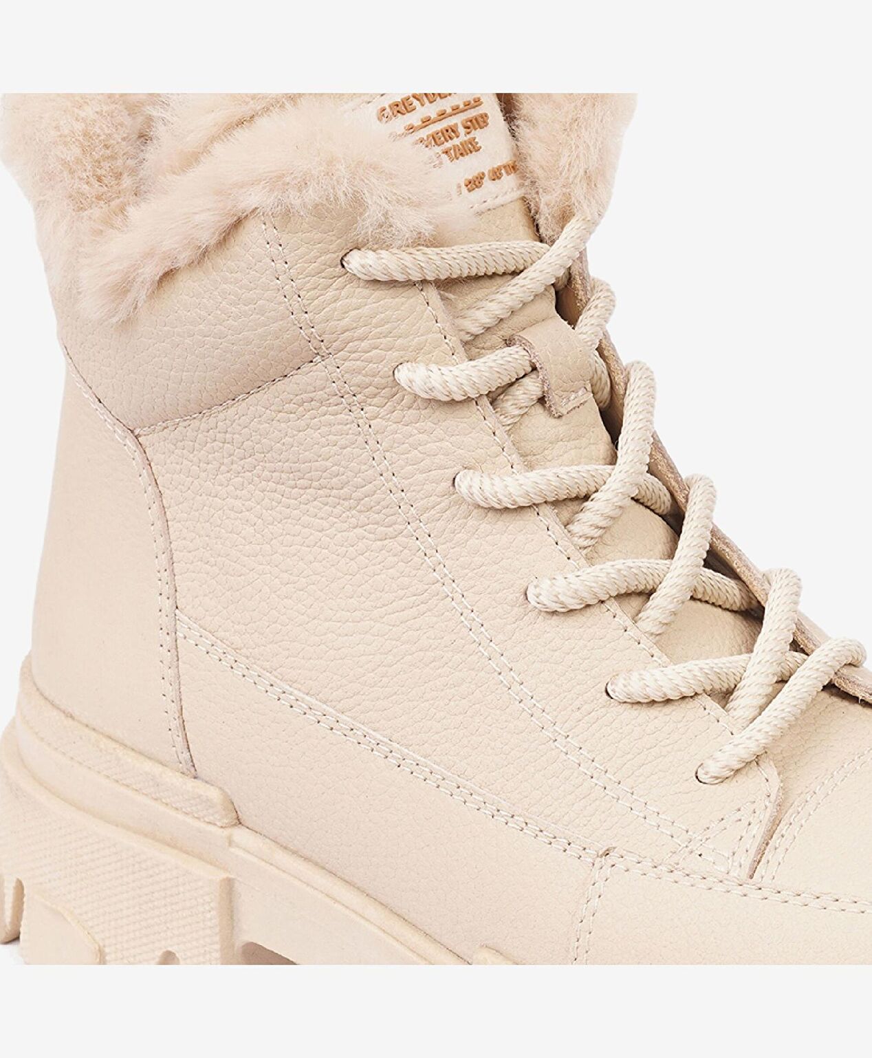 Kadın Ekru Hakiki Deri Bot - 5