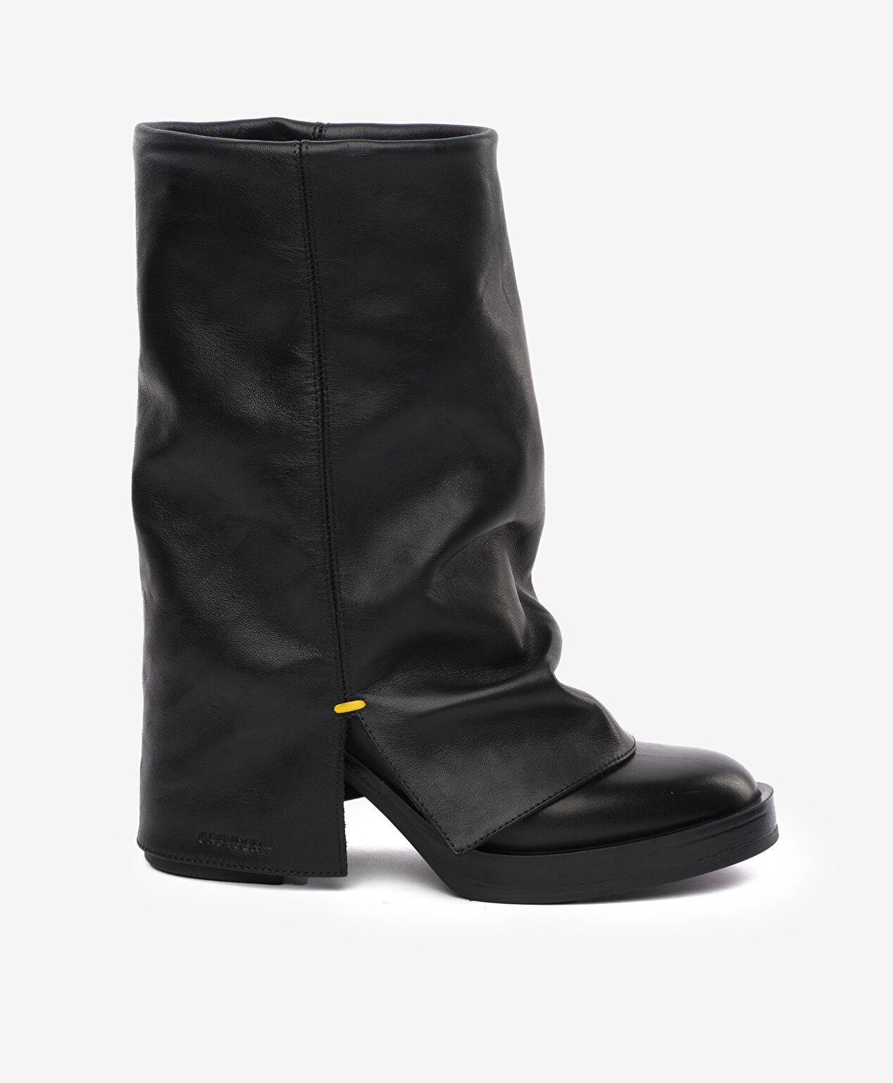 Kadın Siyah Hakiki Deri Topuklu Bot - 1