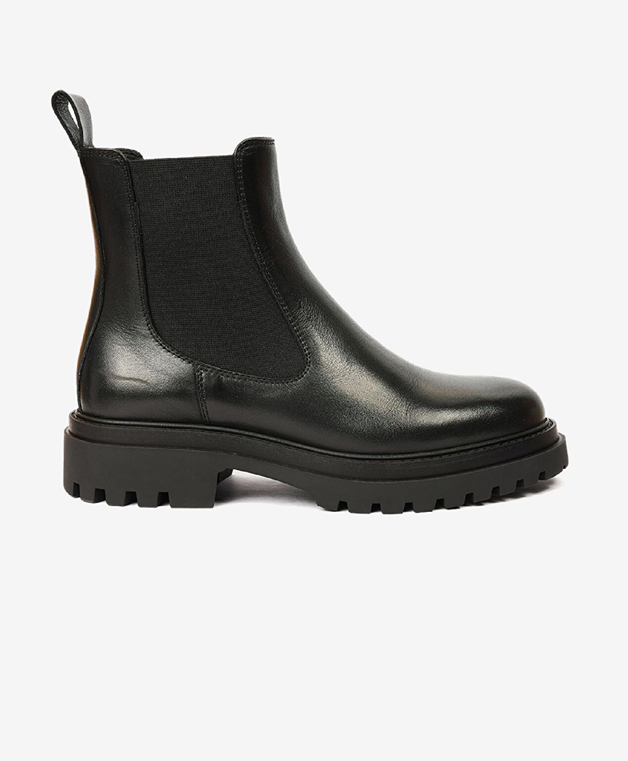 Kadın Siyah Hakiki Deri Chealse Bot - 1