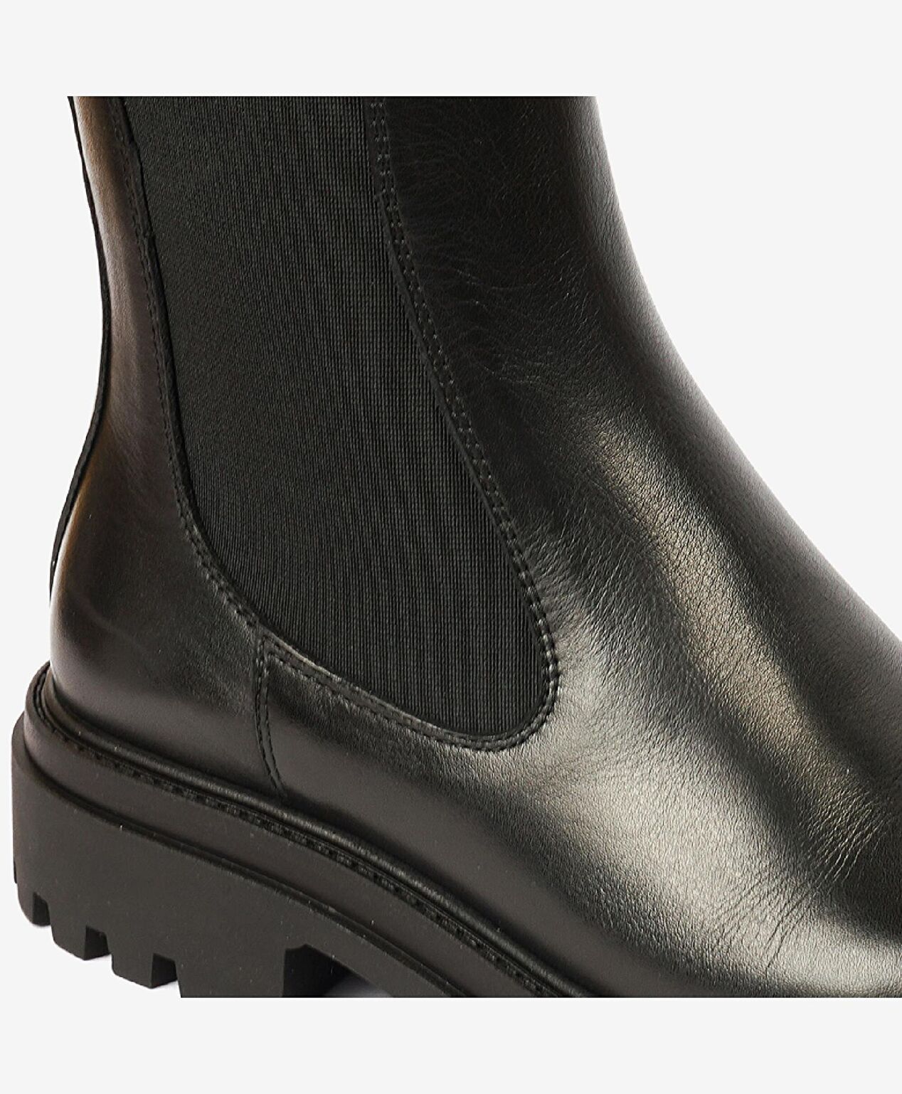 Kadın Siyah Hakiki Deri Chealse Bot - 5