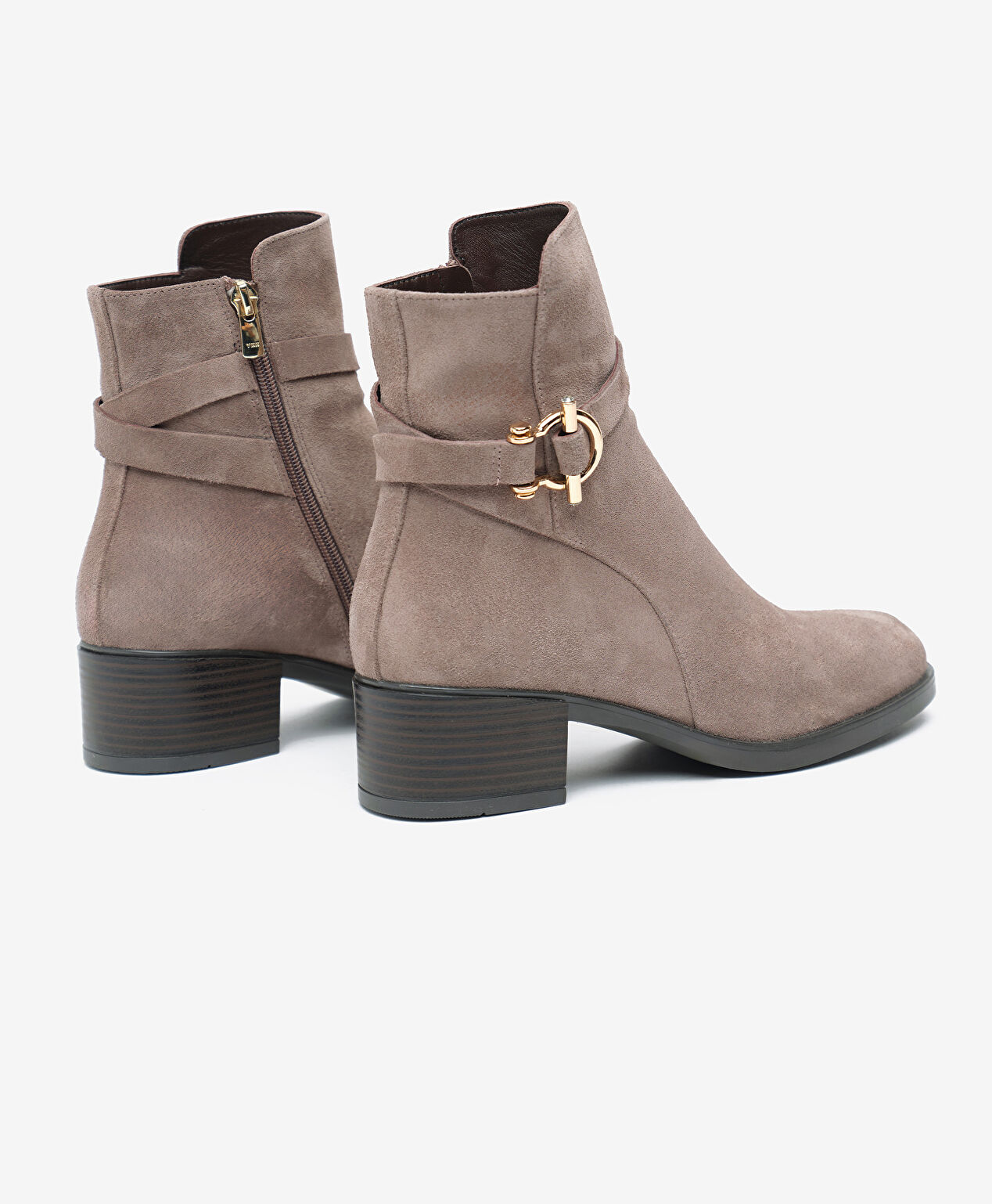 Kadın Vizon Süet Hakiki Deri Bot - 4