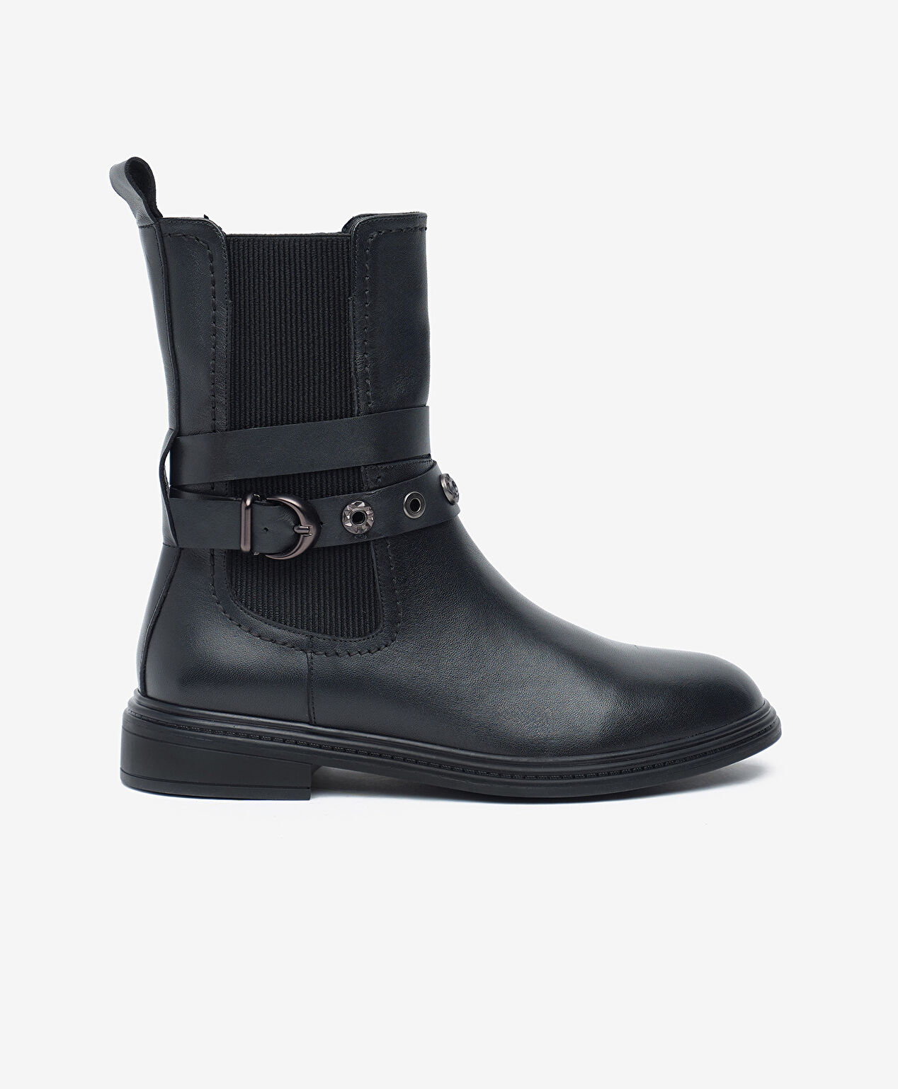 Kadın Siyah Hakiki Deri Bot - 1