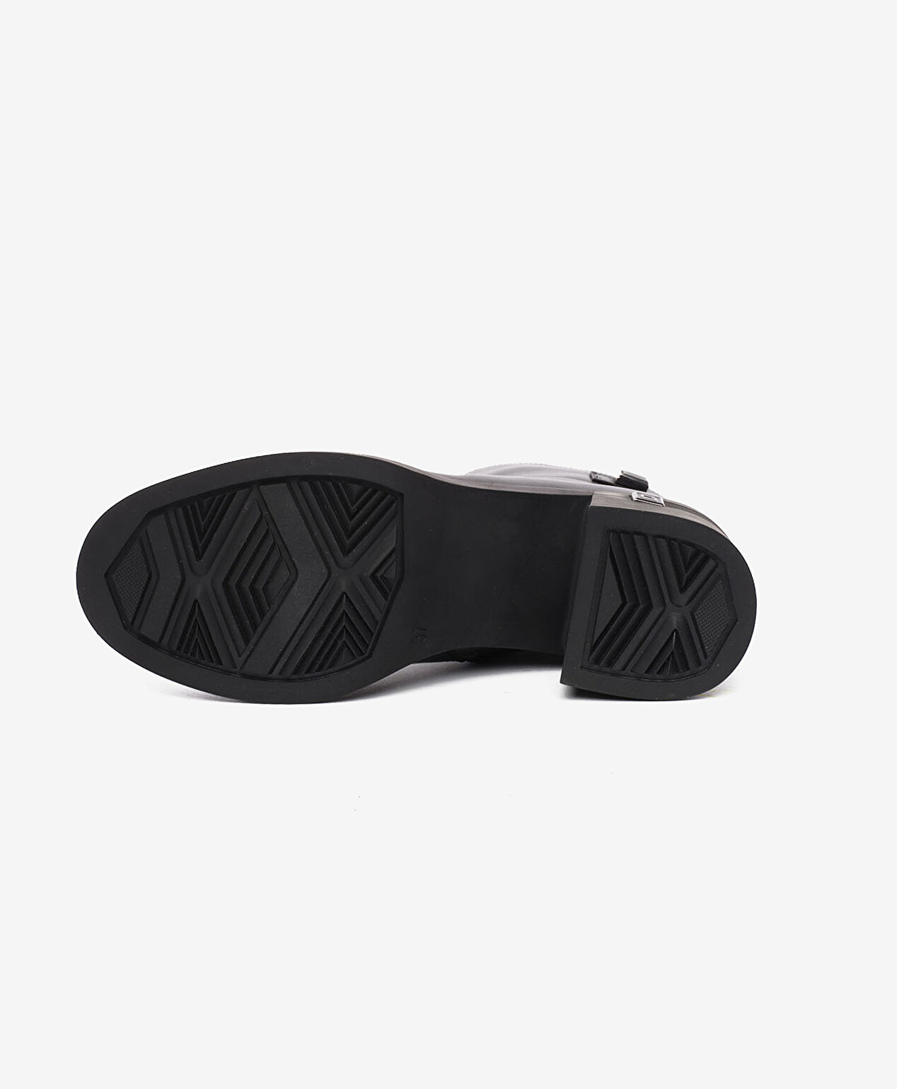 Kadın Siyah Hakiki Deri Topuklu Bot - 5