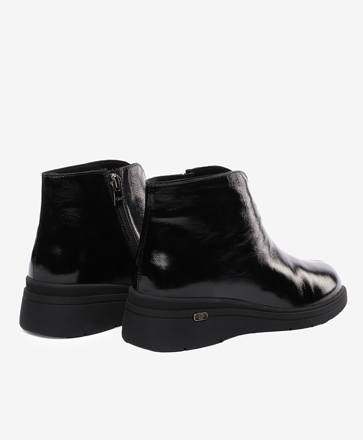 Kadın Siyah Rugan Hakiki Deri Comfort Bot - 4