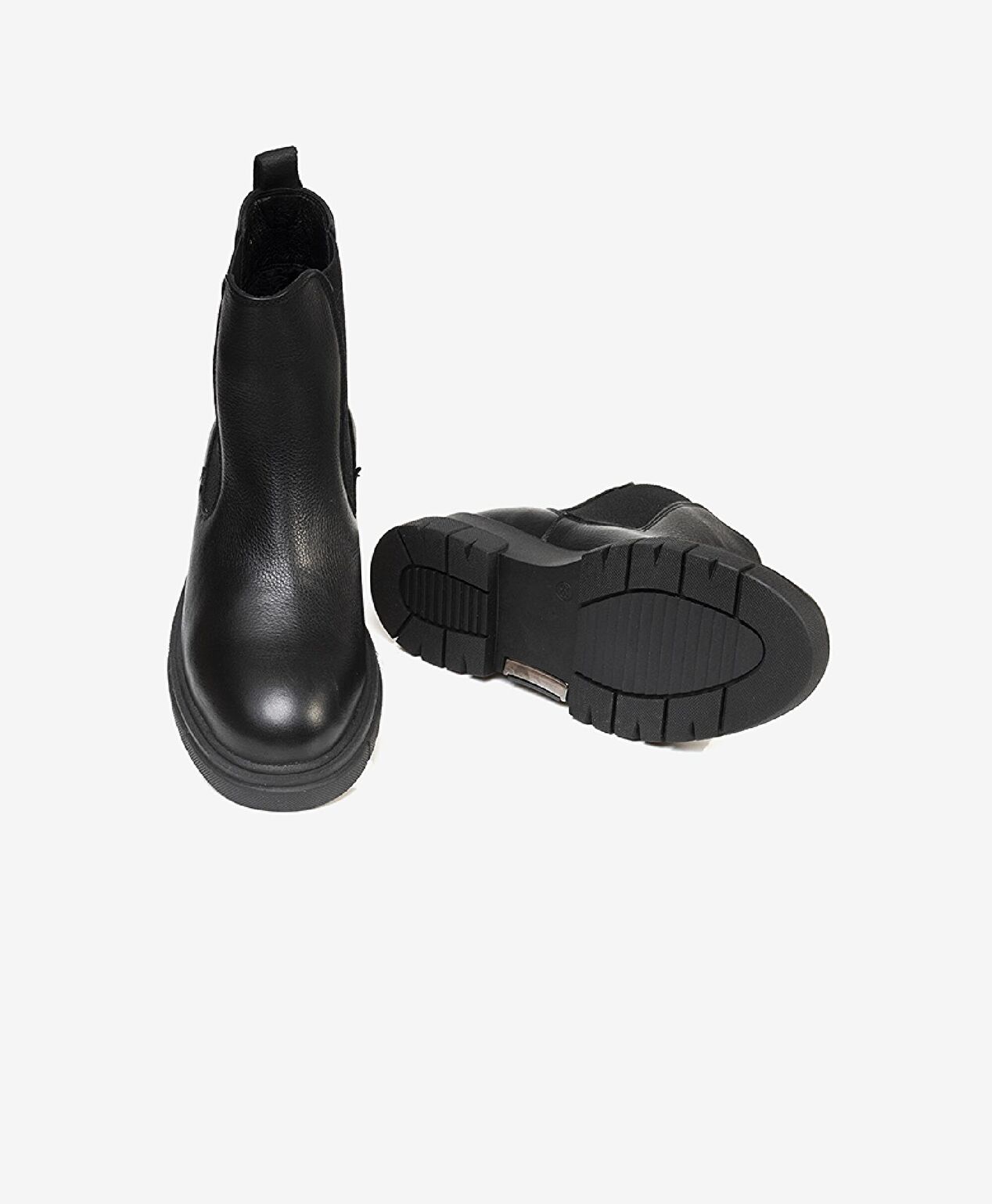 Kadın Siyah Hakiki Deri Chealse Bot - 6