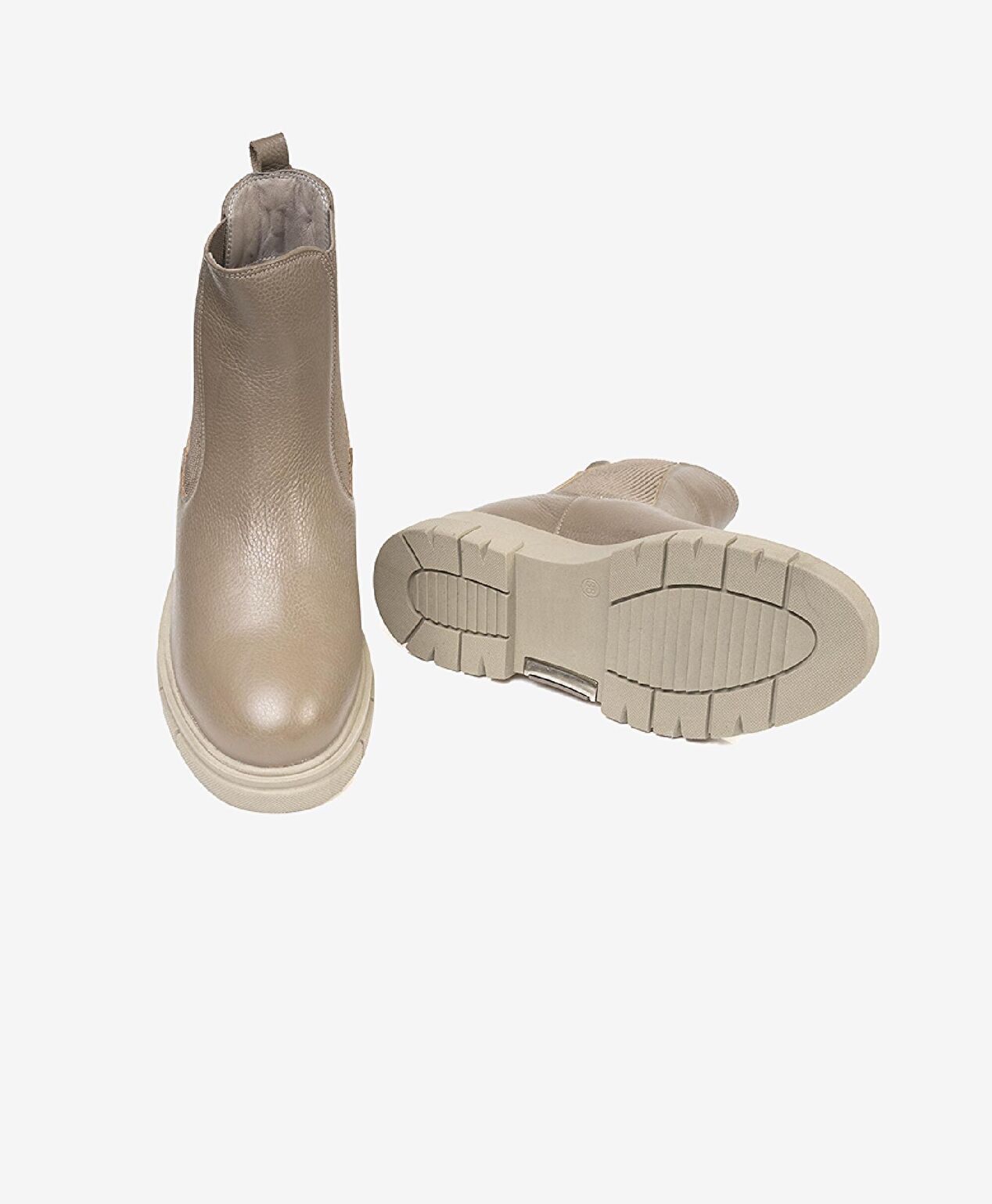 Kadın Vizon Hakiki Deri Chealse Bot - 5