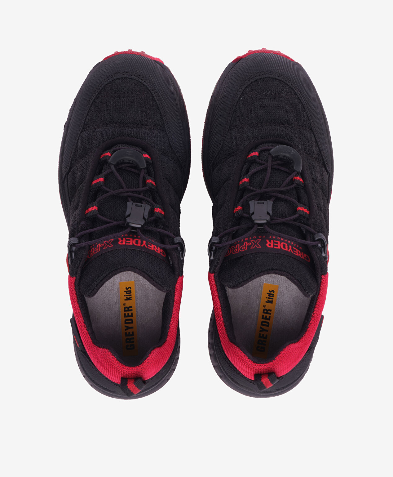 Kız Çocuk Siyah Kırmızı Su Geçirmez Outdoor Ayakkabı - 5