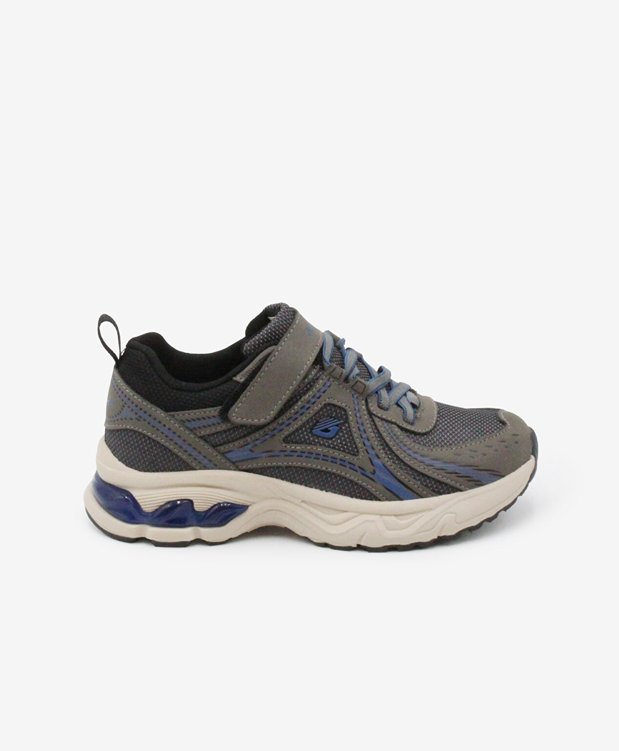 Çocuk Gri Saks Hakiki Deri Spor Ayakkabı - 1