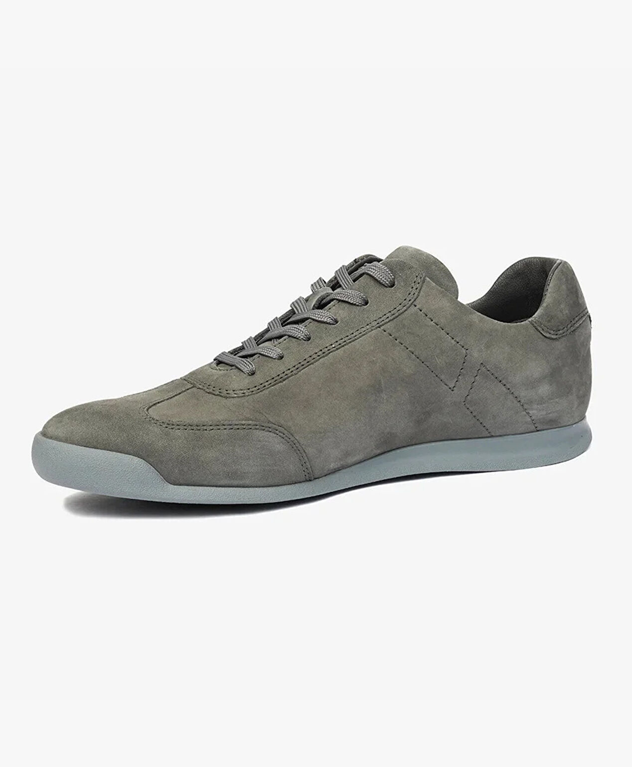 Erkek Gri Hakiki Deri Memory Foam Taban Casual Ayakkabı - 3