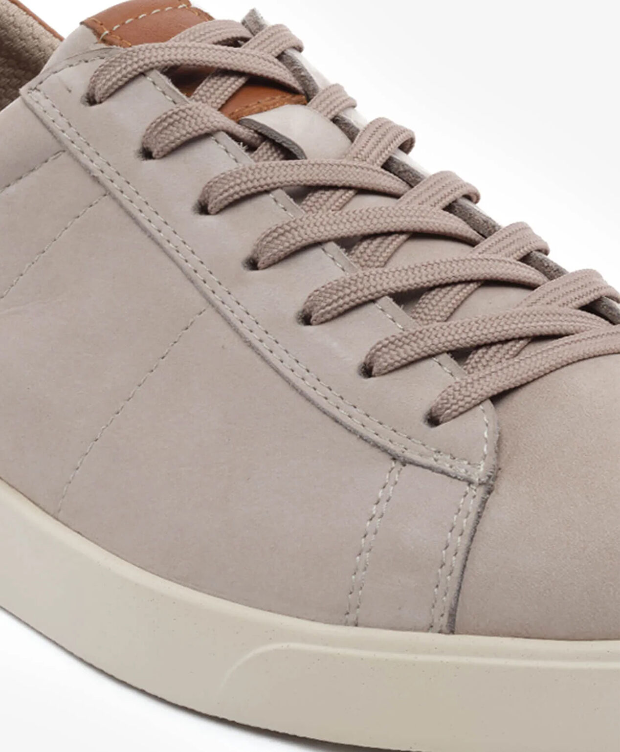 Erkek Vizon Nubuk Hakiki Deri Sneaker Ayakkabı - 5