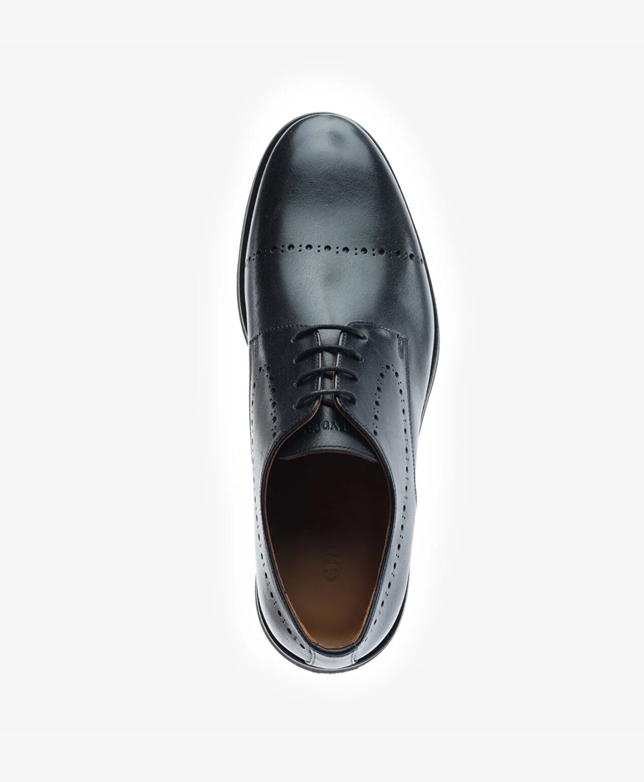 Erkek Siyah Hakiki Deri Oxford Ayakkabı - 4