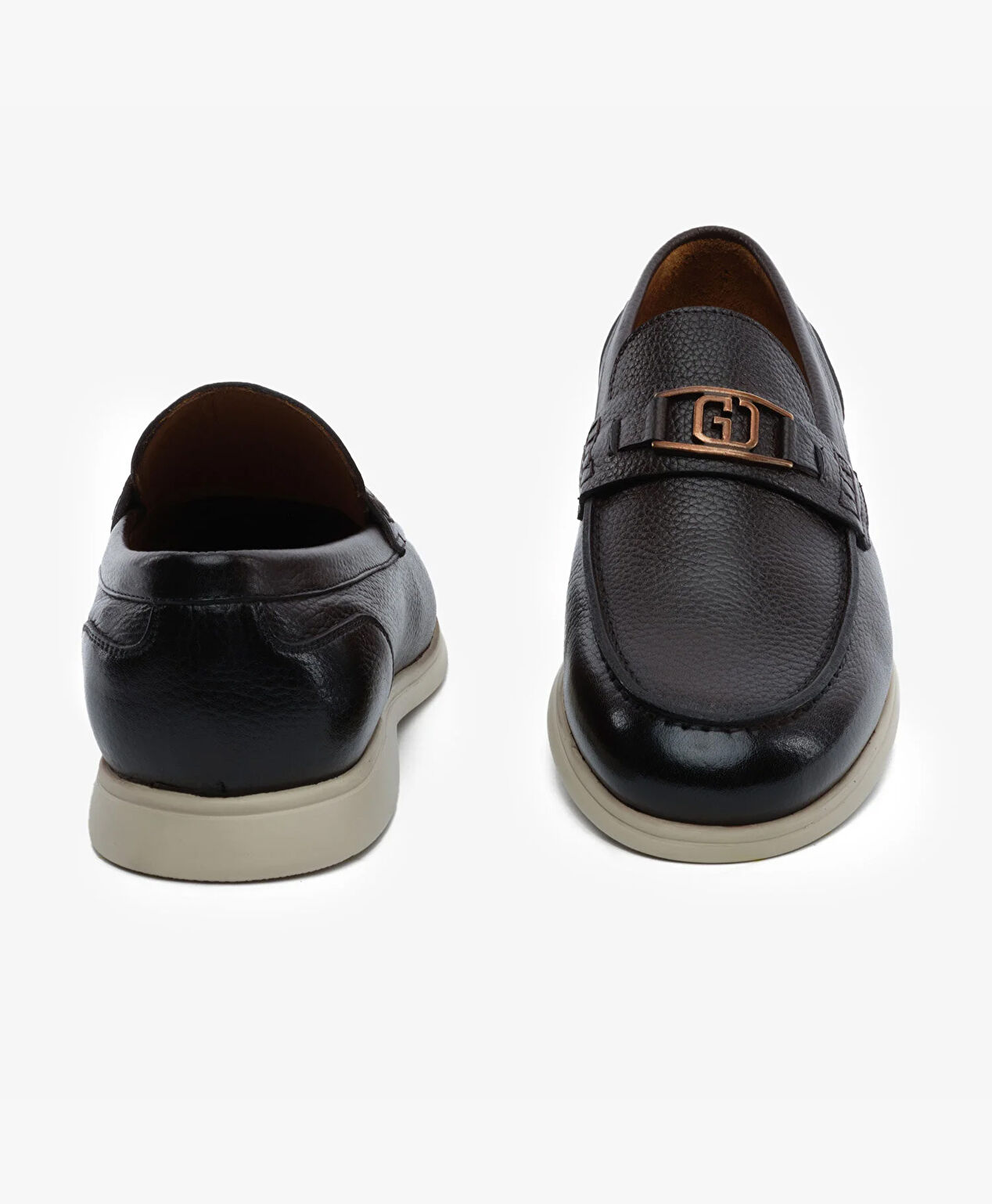Erkek Kahverengi Hakiki Deri Loafer Ayakkabı - 7