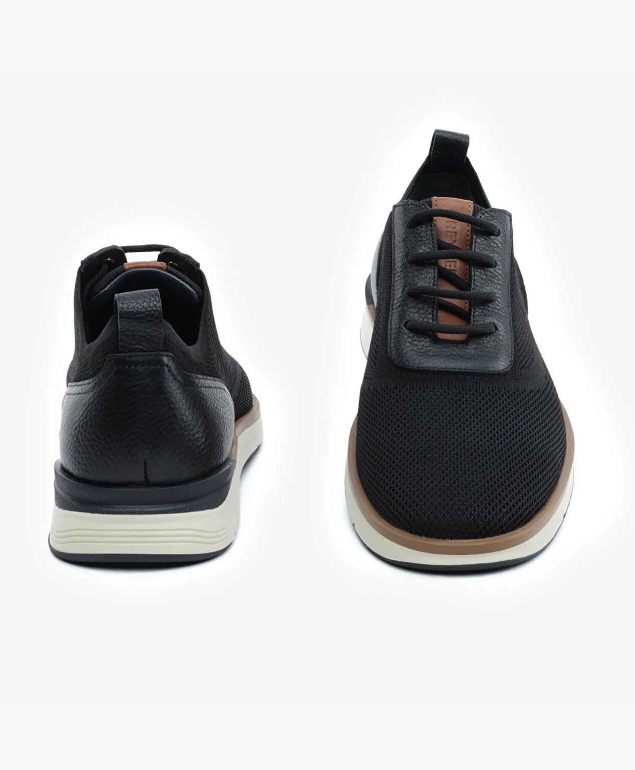 Erkek Siyah Hakiki Deri Sneaker Ayakkabı - 7