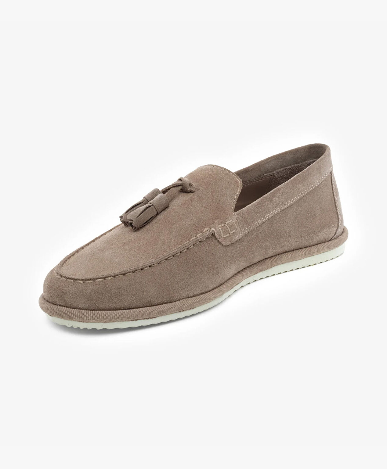 Erkek Vizon Hakiki Deri Loafer Ayakkabı - 3