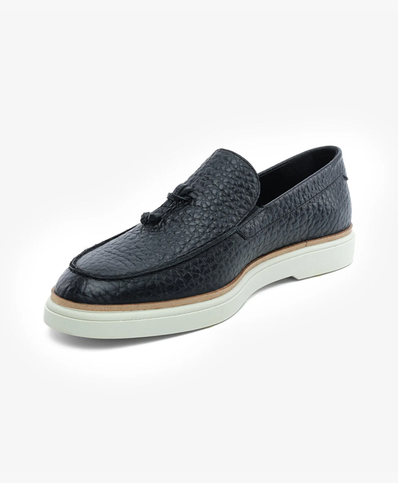 Erkek Siyah Hakiki Deri Loafer Ayakkabı - 4