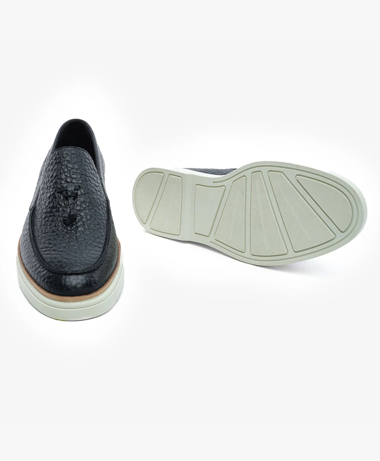 Erkek Siyah Hakiki Deri Loafer Ayakkabı - 7