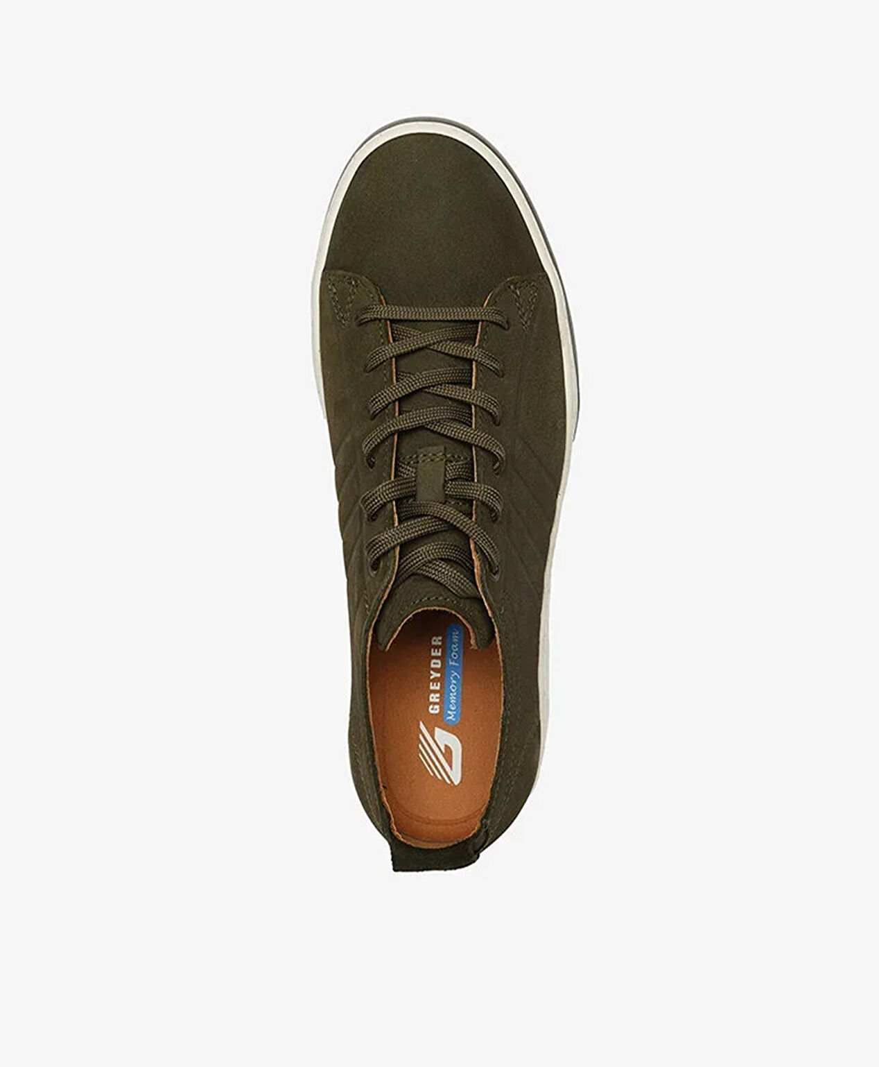 Erkek Haki Hakiki Deri Sneaker Ayakkabı - 4
