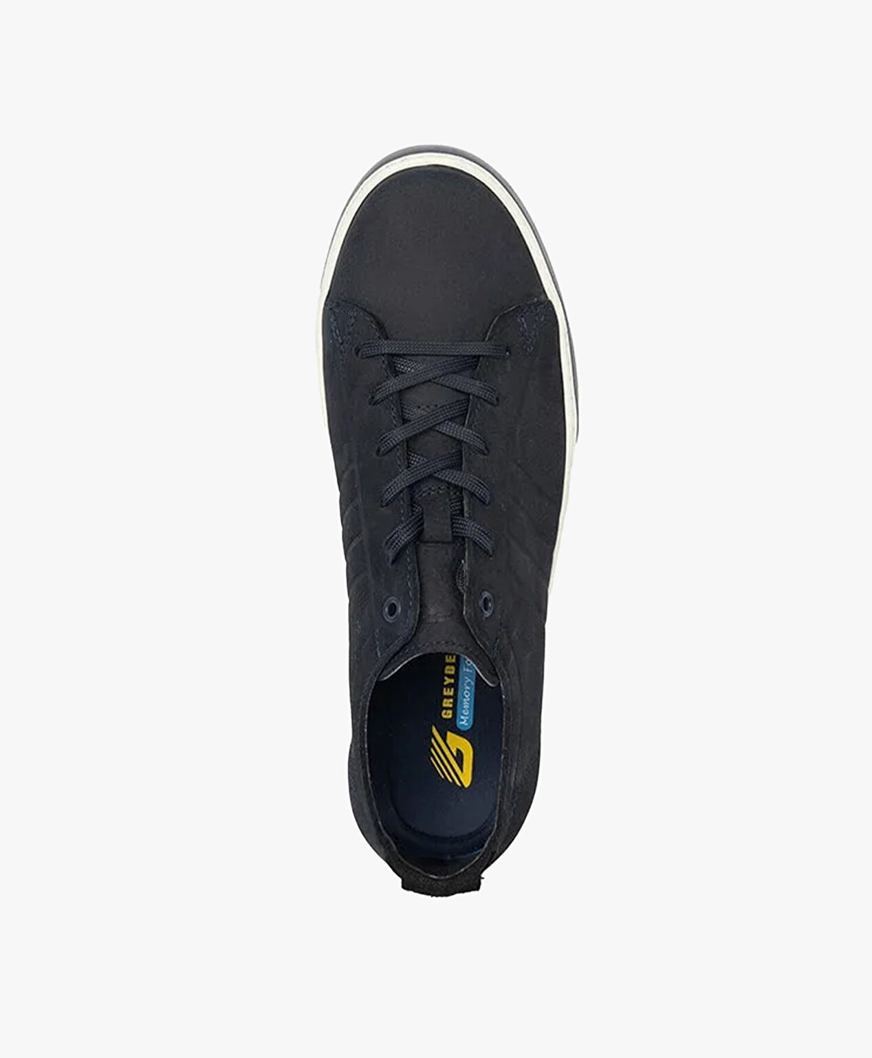 Erkek Lacivert Hakiki Deri Memory Foam Taban Sneaker Ayakkabı - 4