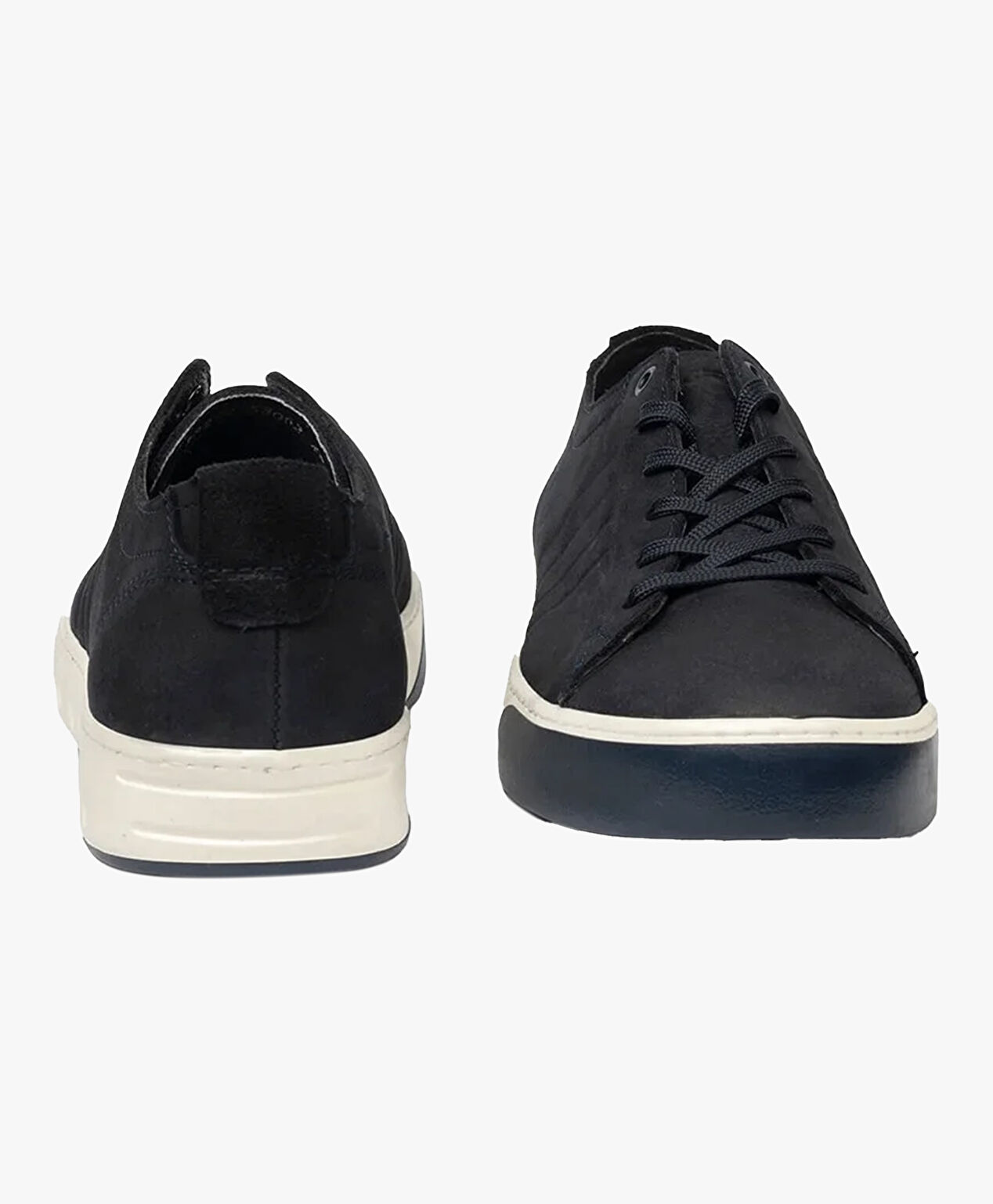 Erkek Lacivert Hakiki Deri Memory Foam Taban Sneaker Ayakkabı - 7
