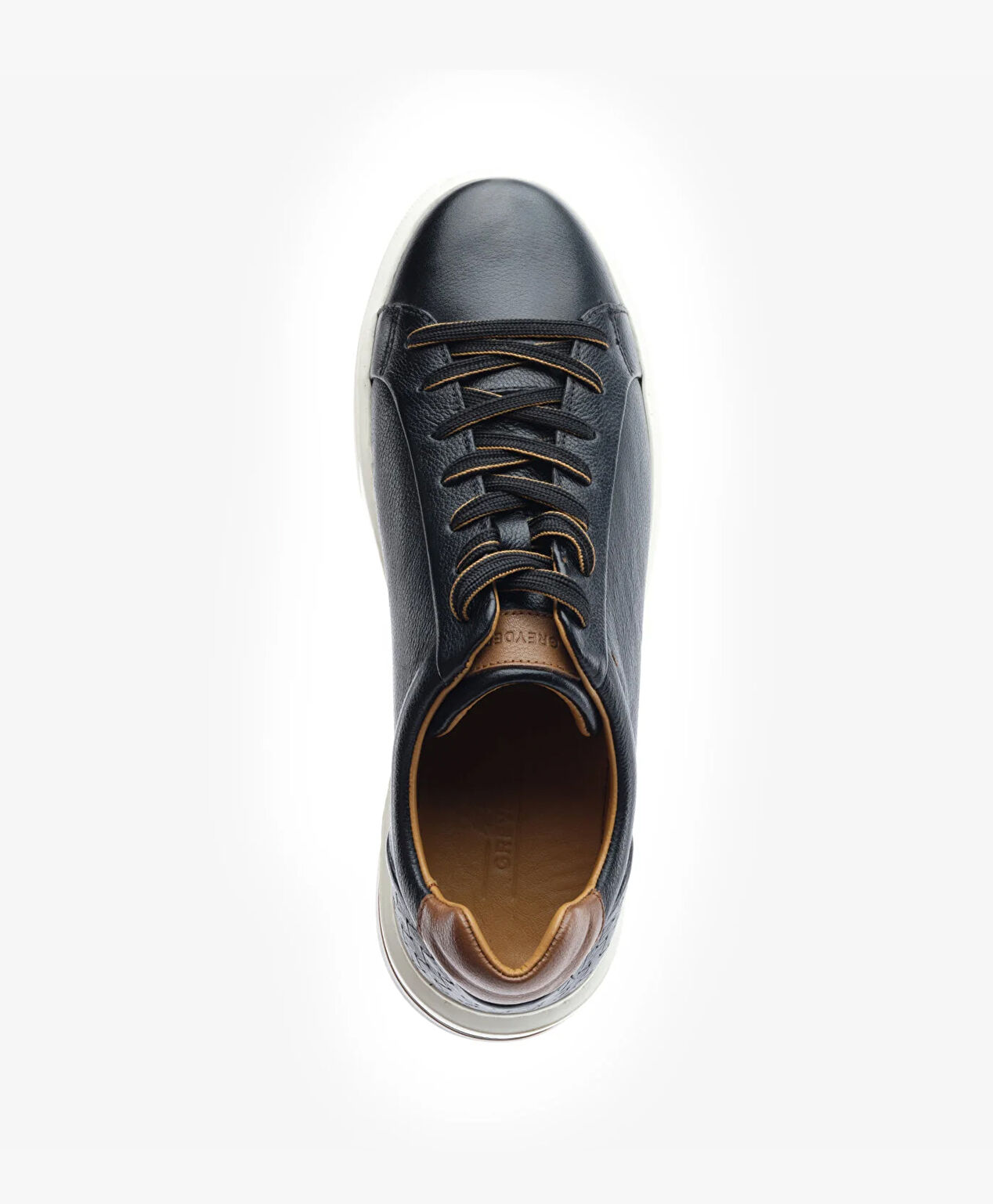Erkek Siyah Hakiki Deri Sneaker Ayakkabı - 4