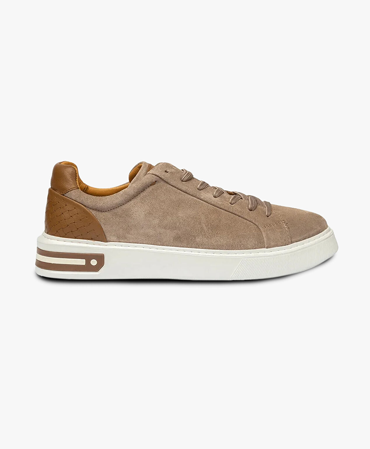 Erkek Vizon Hakiki Deri Sneaker Ayakkabı - 1