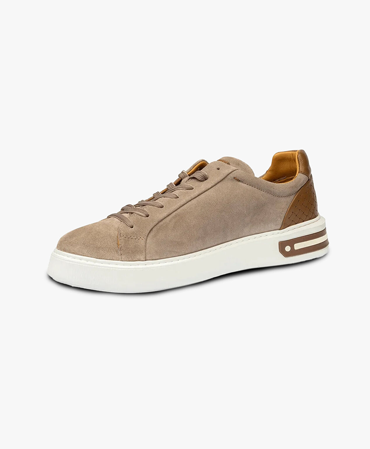 Erkek Vizon Hakiki Deri Sneaker Ayakkabı - 3