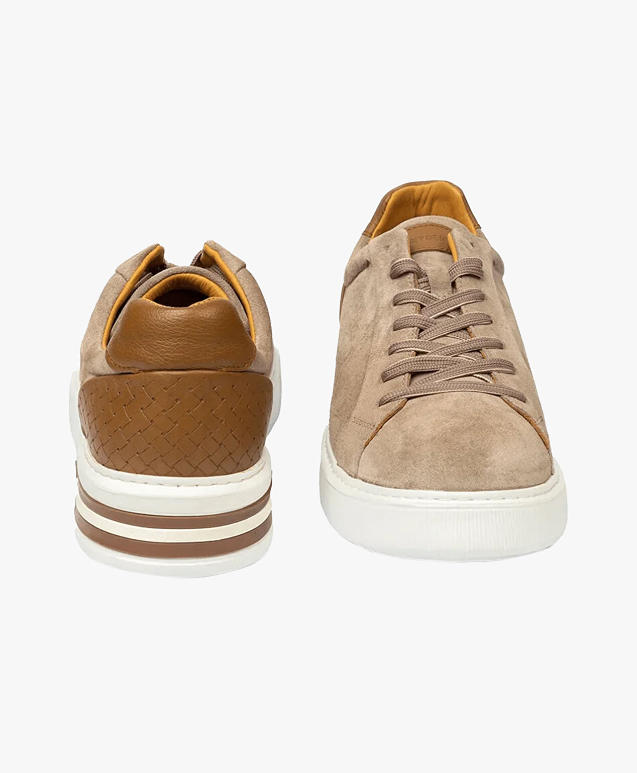 Erkek Vizon Hakiki Deri Sneaker Ayakkabı - 7