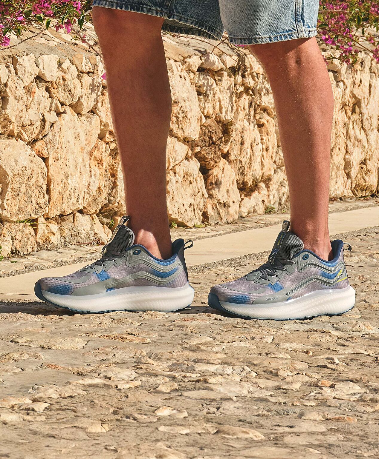 Gri Mavi Spor Ayakkabı - 7