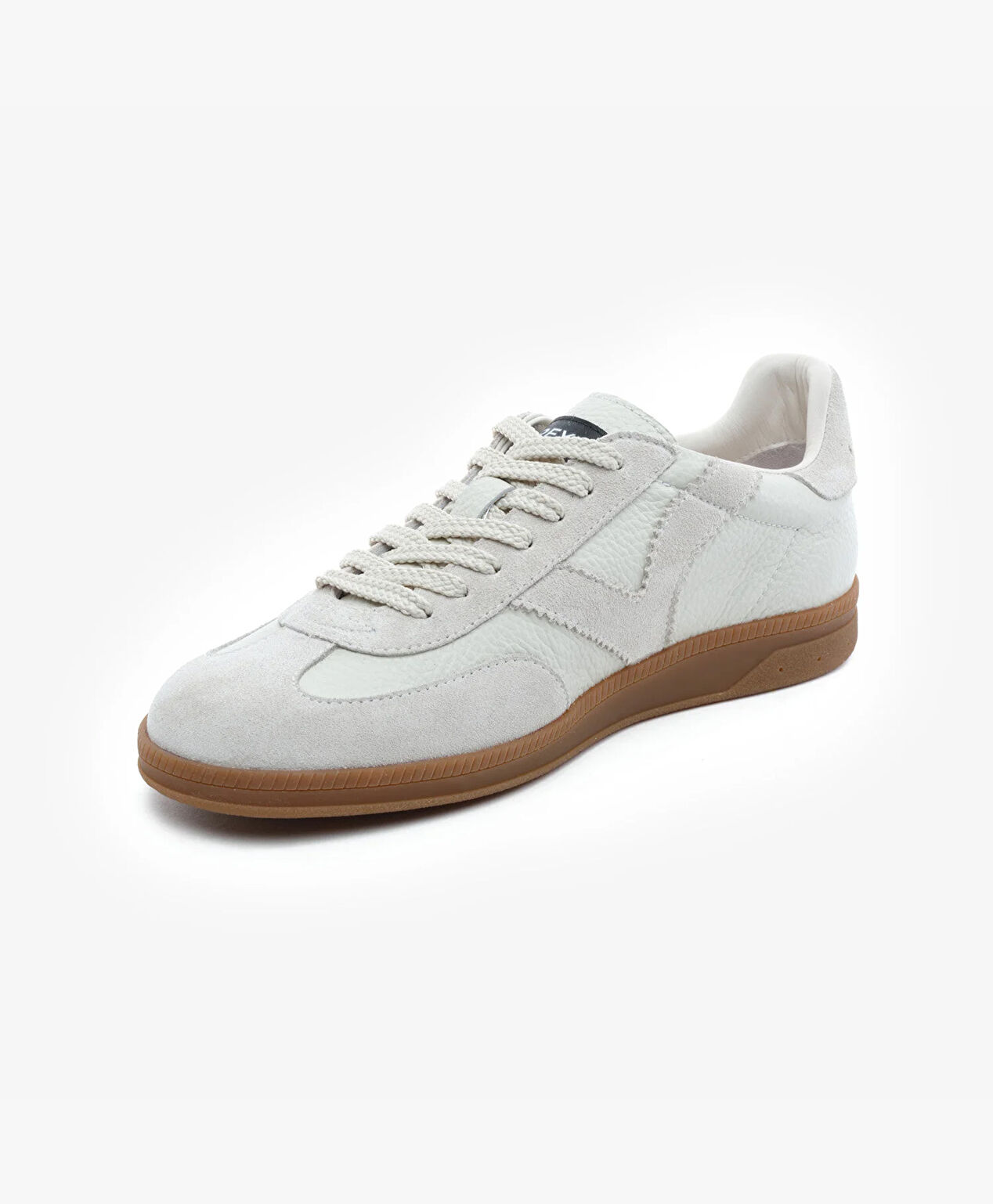 Erkek Kirli Beyaz Hakiki Deri Sneaker Ayakkabı - 3