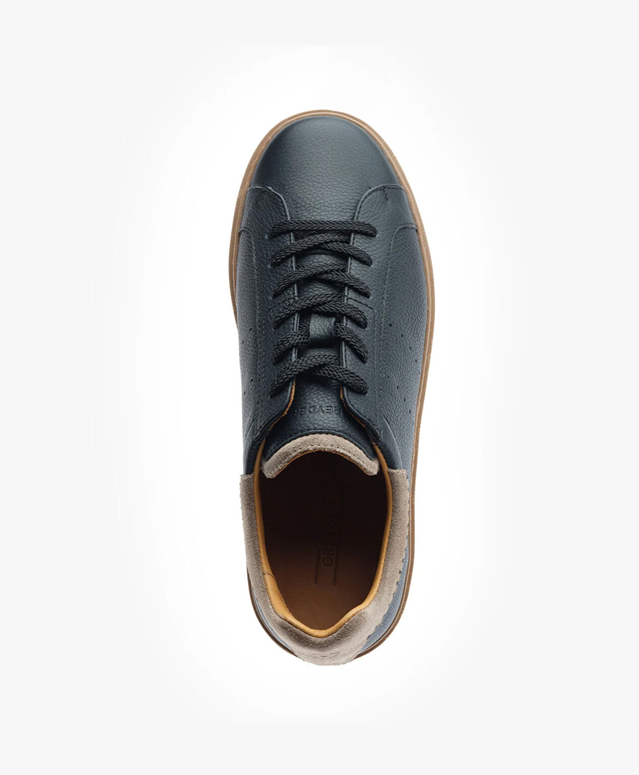 Erkek Siyah Hakiki Deri Sneaker Ayakkabı - 4