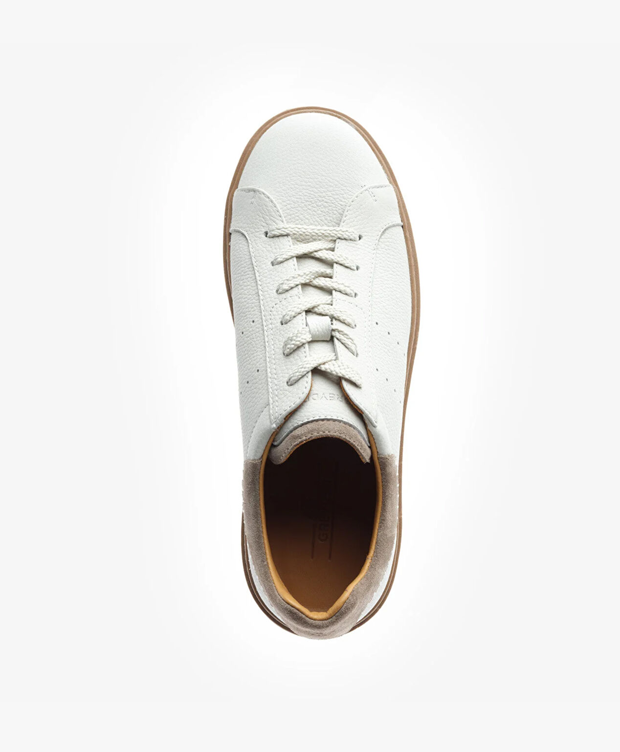 Erkek Kirli Beyaz Hakiki Deri Sneaker Ayakkabı - 4