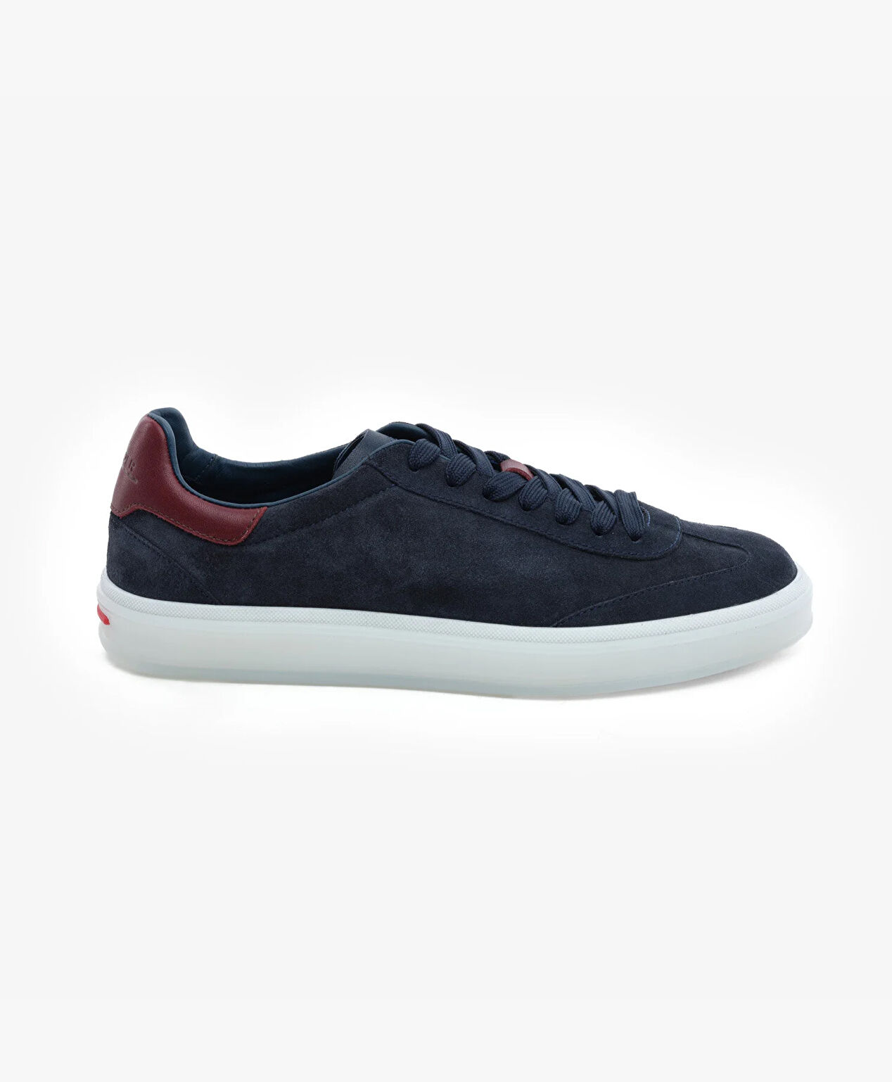 Erkek Lacivert Hakiki Deri Sneaker Ayakkabı - 1