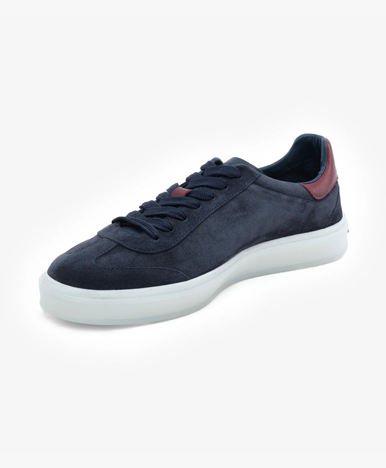 Erkek Lacivert Hakiki Deri Sneaker Ayakkabı - 3