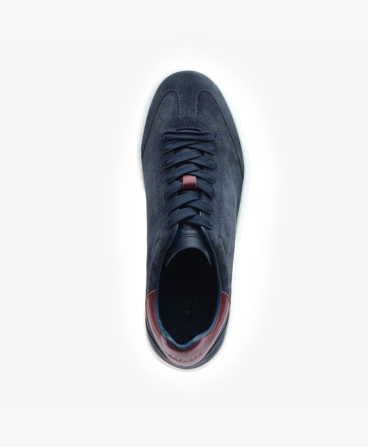 Erkek Lacivert Hakiki Deri Sneaker Ayakkabı - 4