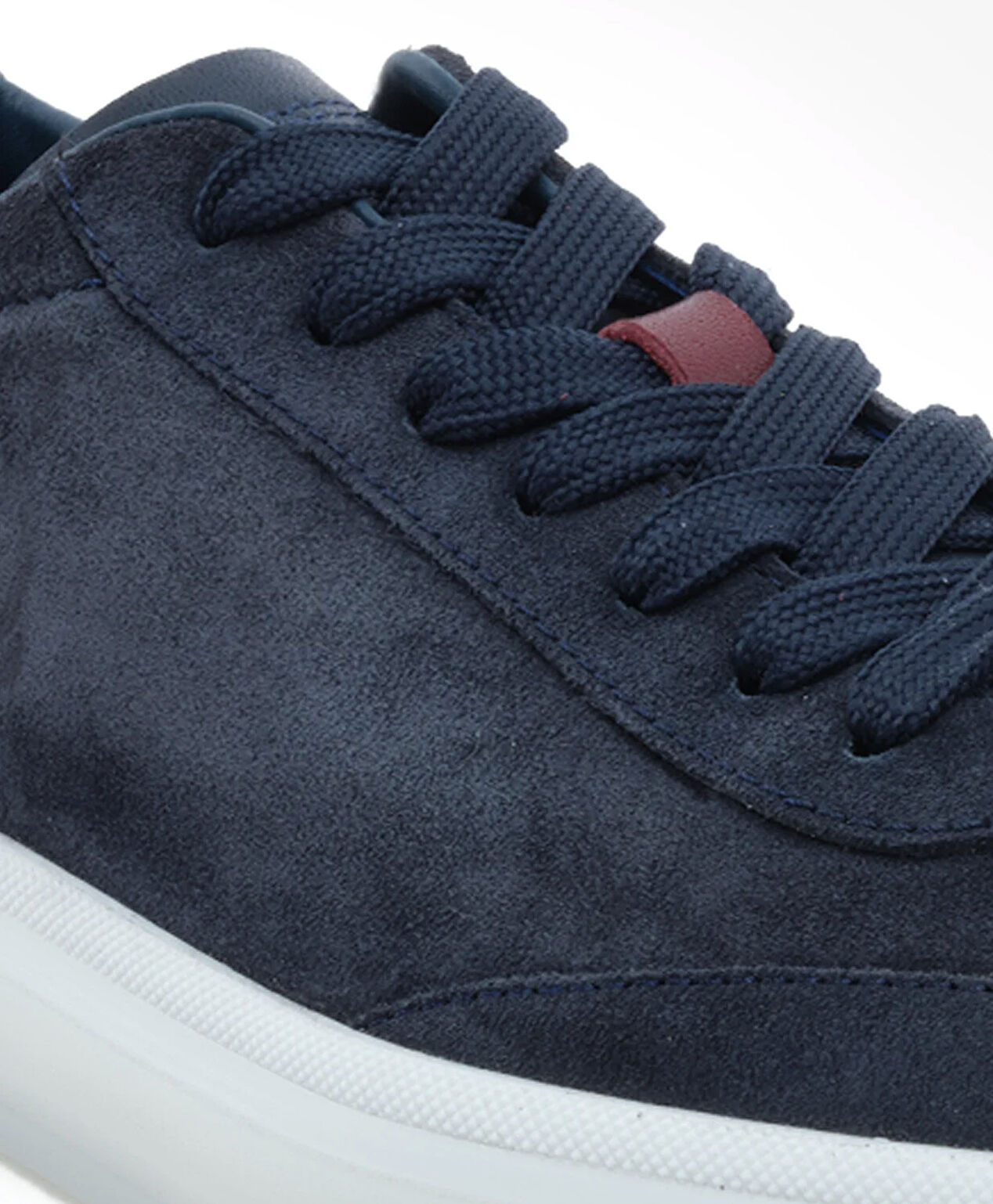 Erkek Lacivert Hakiki Deri Sneaker Ayakkabı - 5